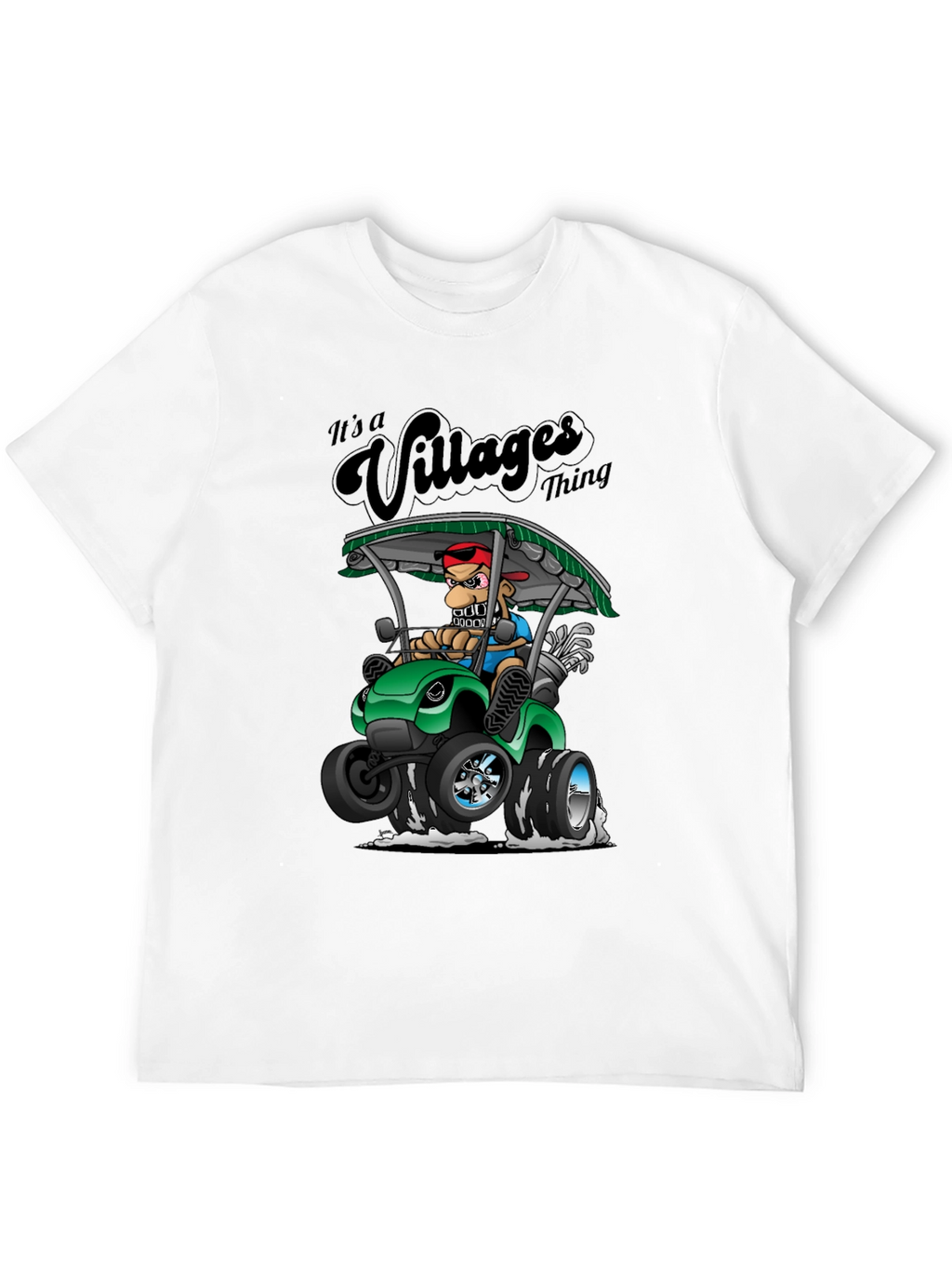 Villages Thing Cartoon Graphic Tee - Fun T-Shirt