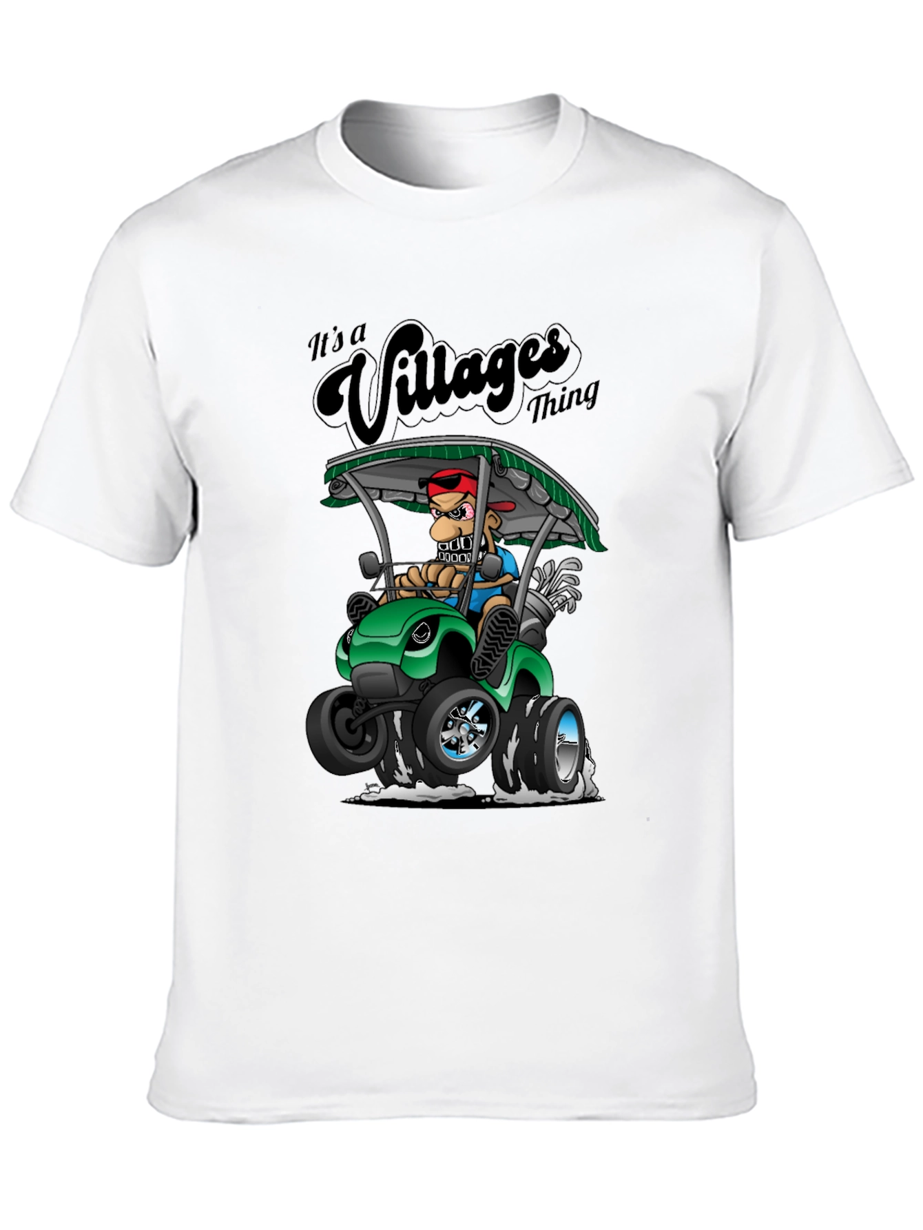 Villages Thing Cartoon Graphic Tee - Fun T-Shirt