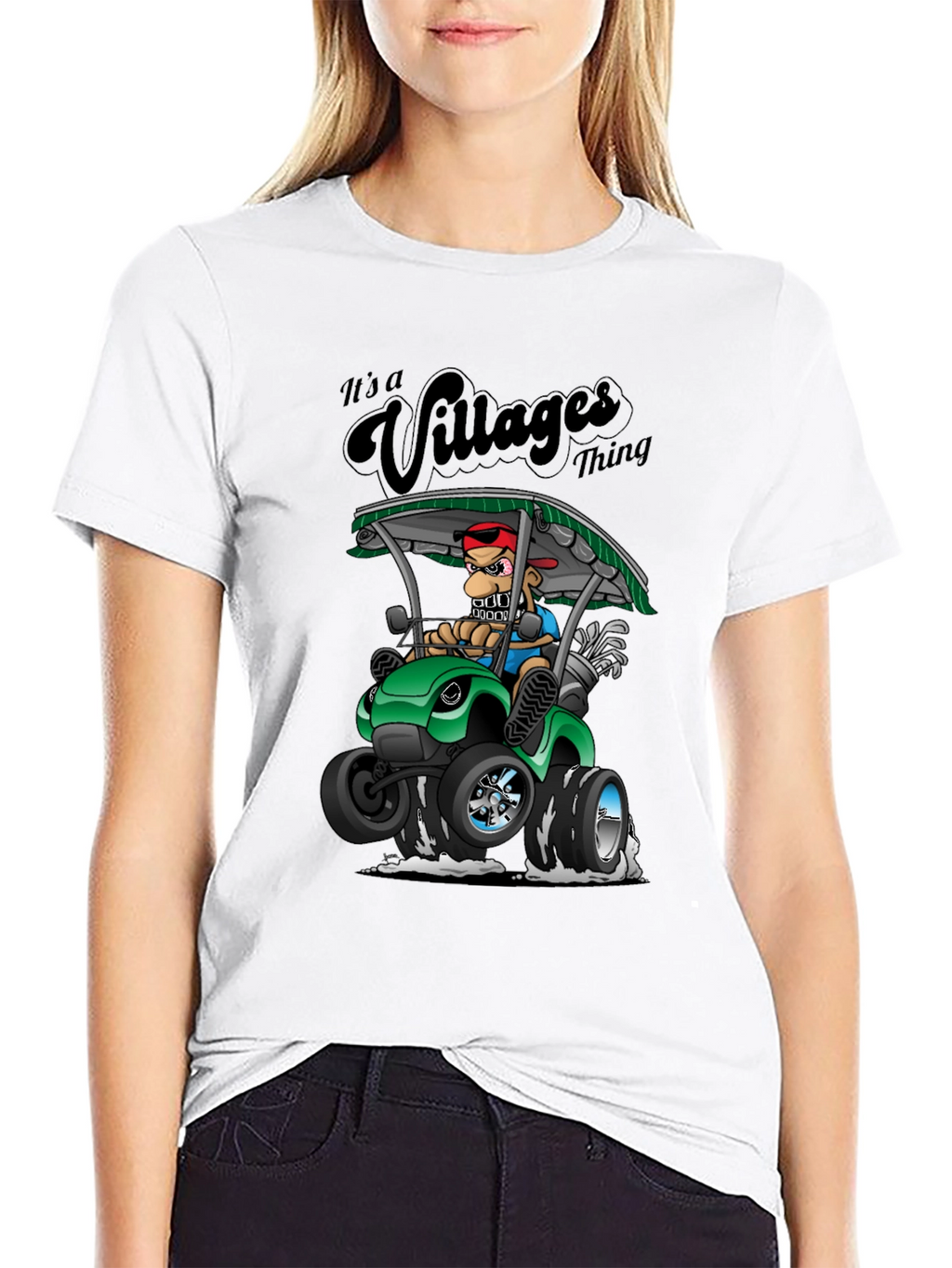 Villages Thing Cartoon Graphic Tee - Fun T-Shirt