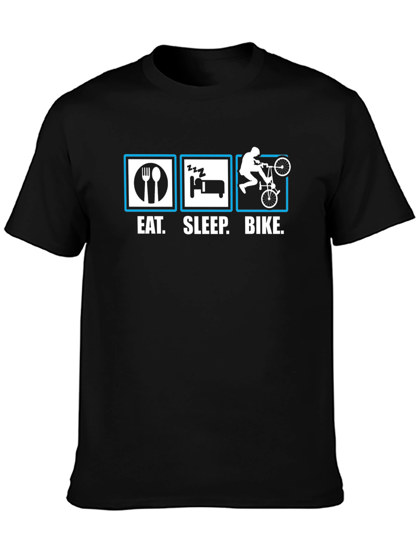Eat Sleep Bike T-Shirt - Cycling Enthusiast Tee