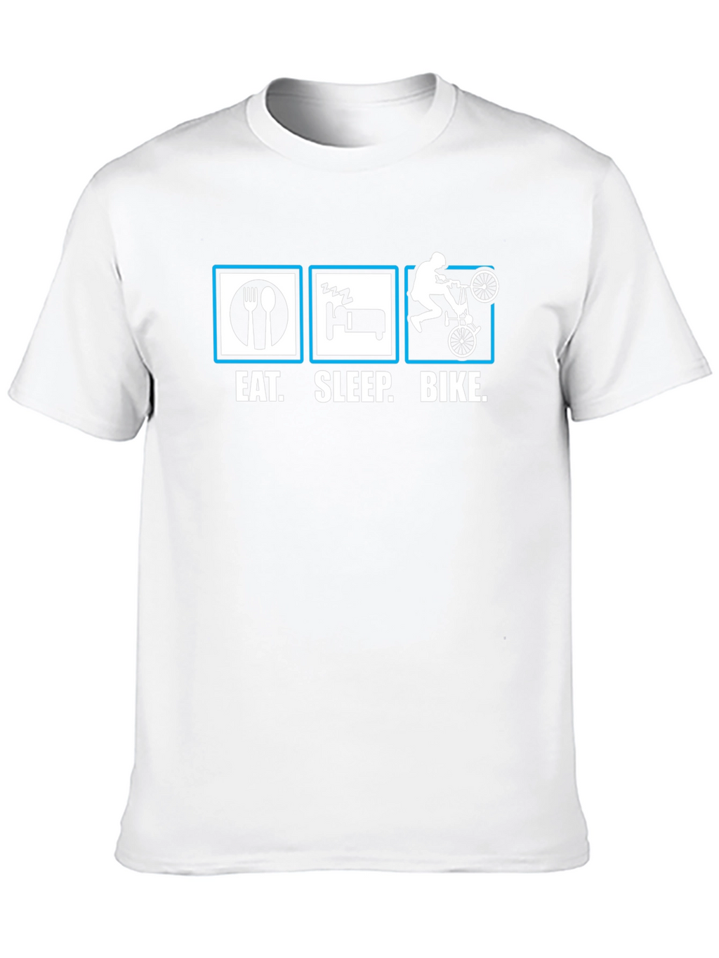 Eat Sleep Bike T-Shirt - Cycling Enthusiast Tee