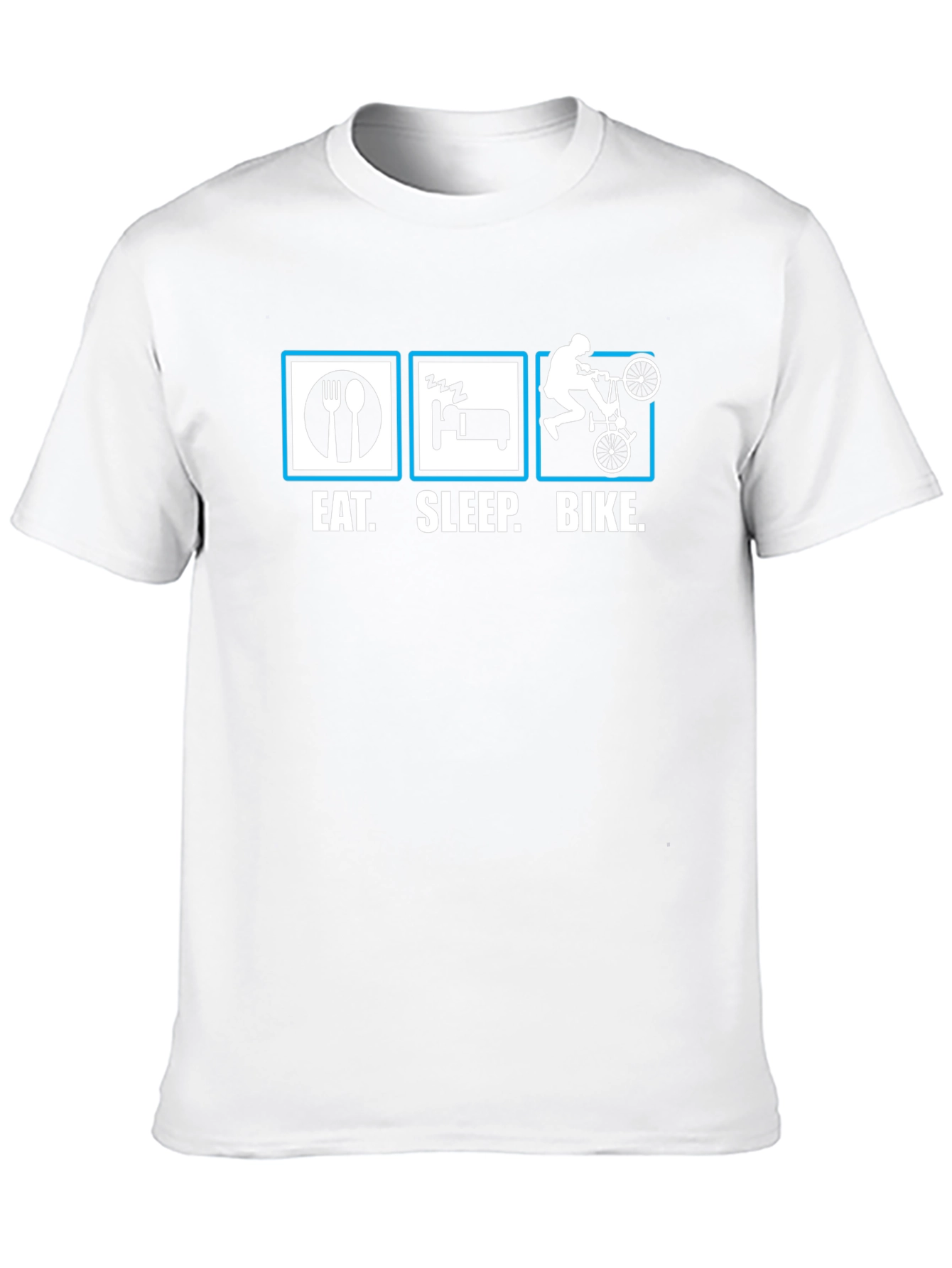 Eat Sleep Bike T-Shirt - Cycling Enthusiast Tee