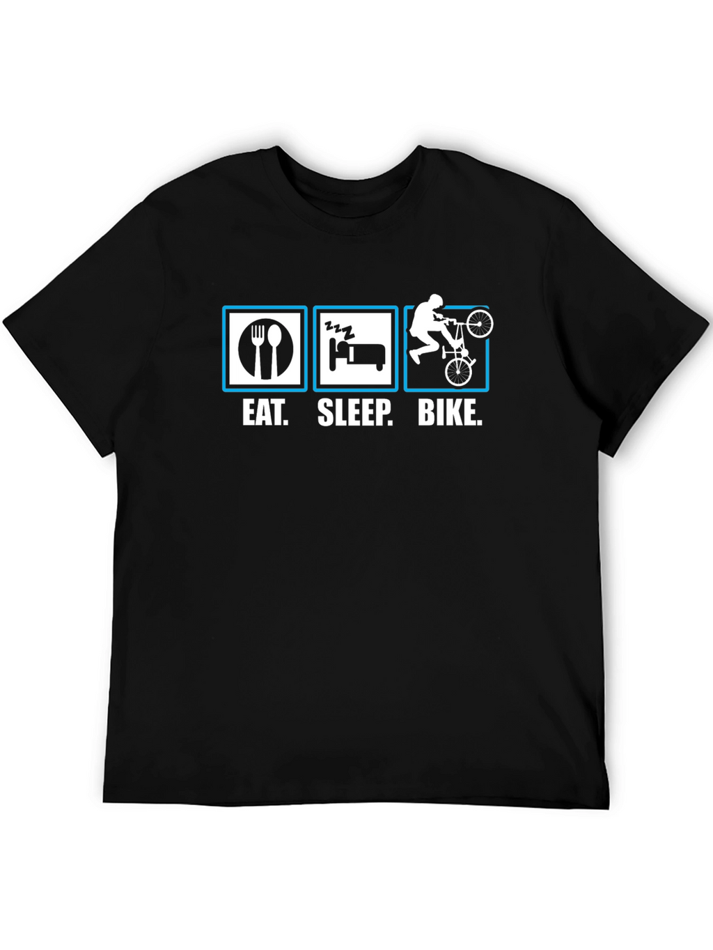 Eat Sleep Bike T-Shirt - Cycling Enthusiast Tee