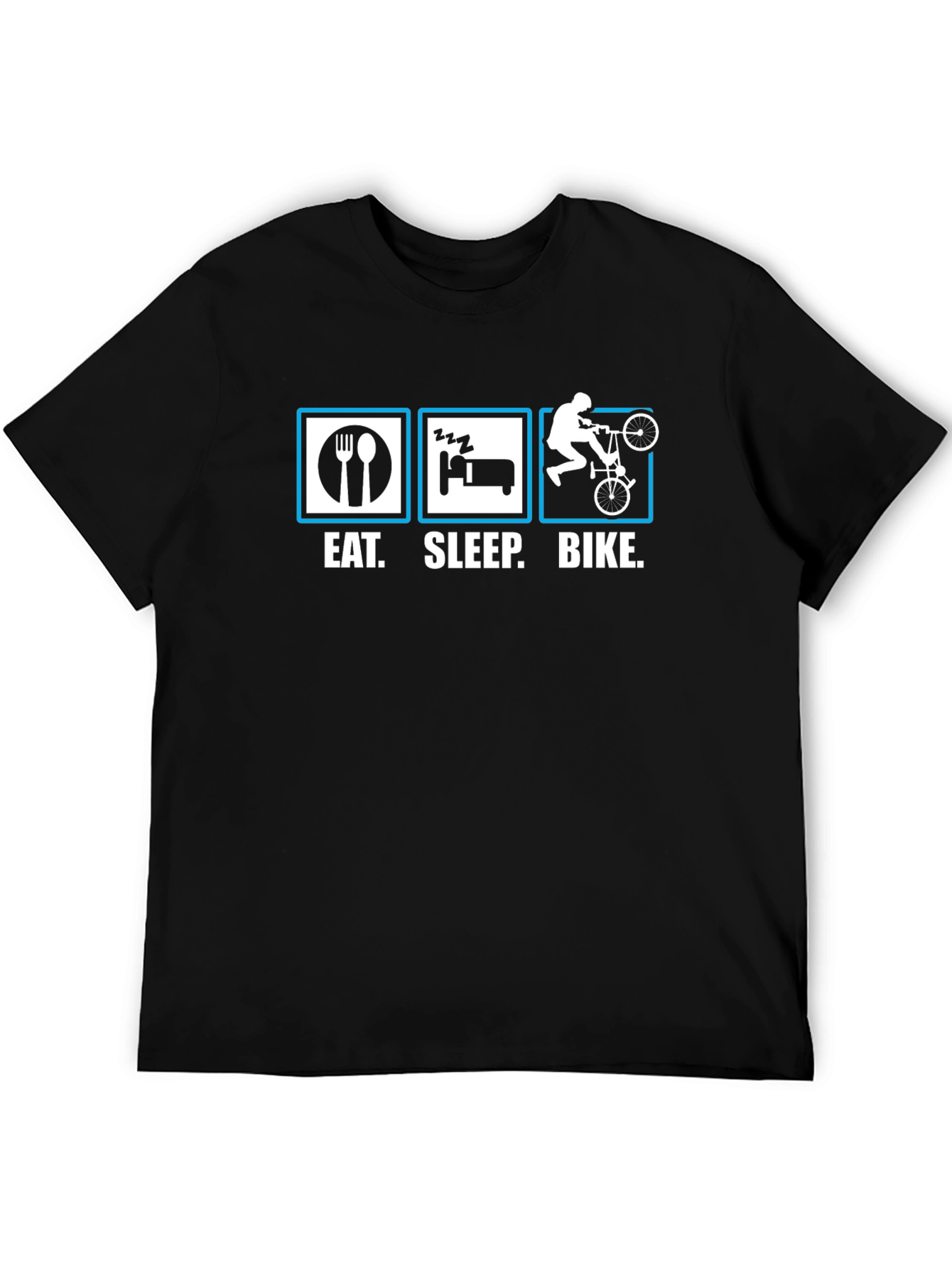 Eat Sleep Bike T-Shirt - Cycling Enthusiast Tee
