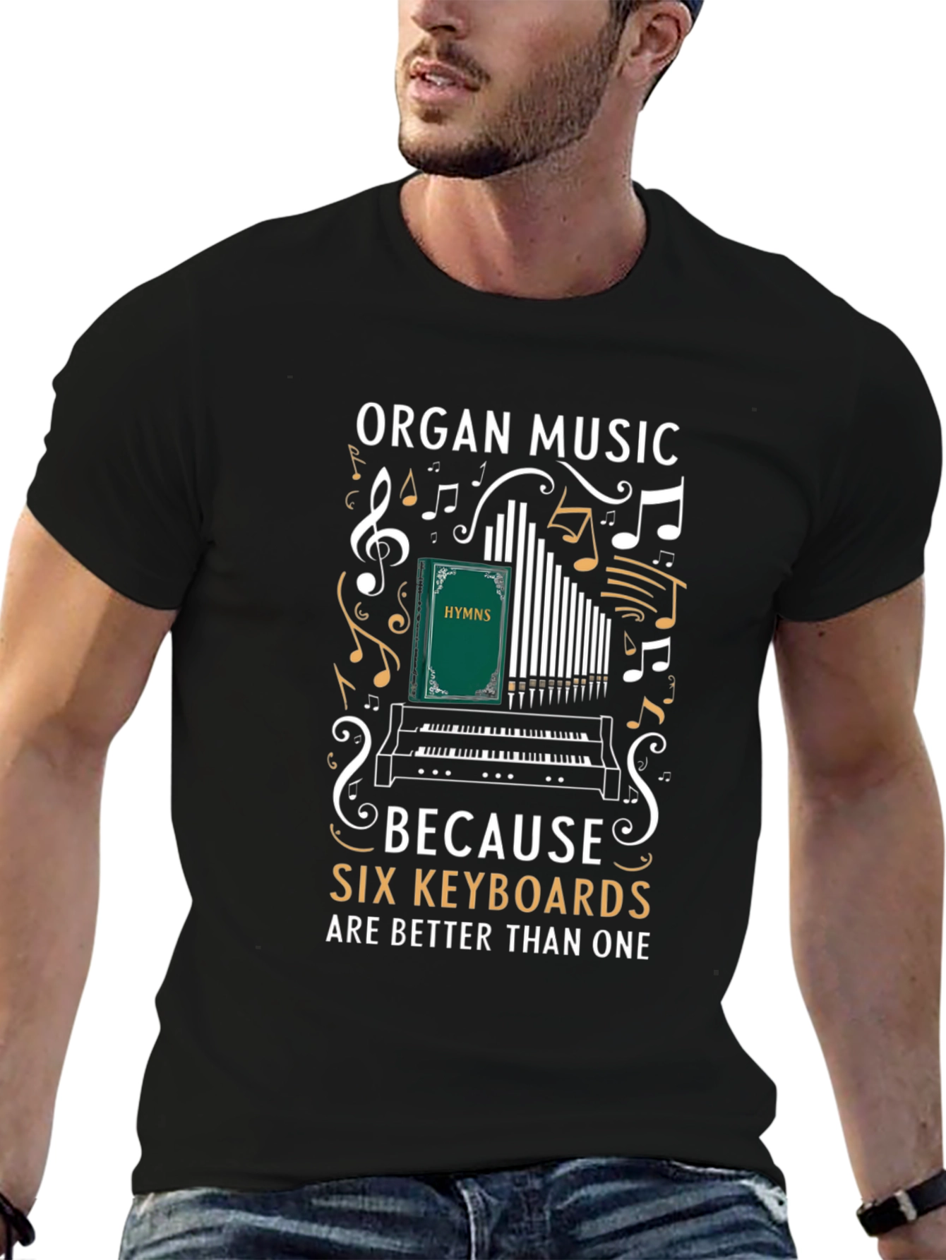 Organ Music Six Keyboards T-Shirt