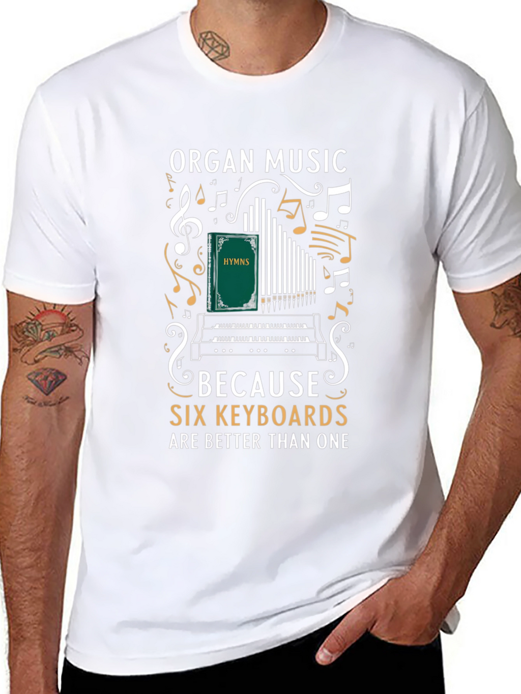 Organ Music Six Keyboards T-Shirt