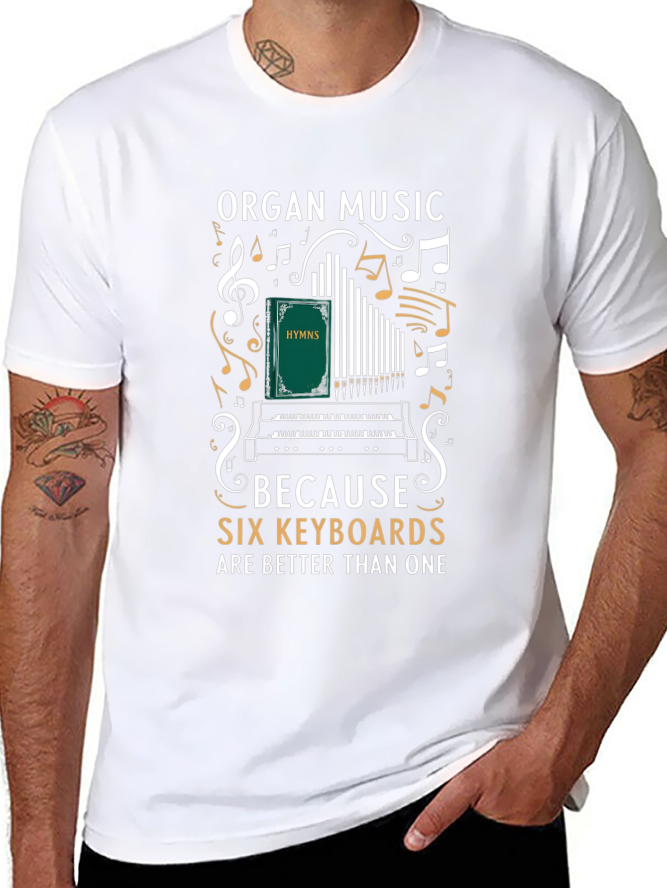 Organ Music Six Keyboards T-Shirt