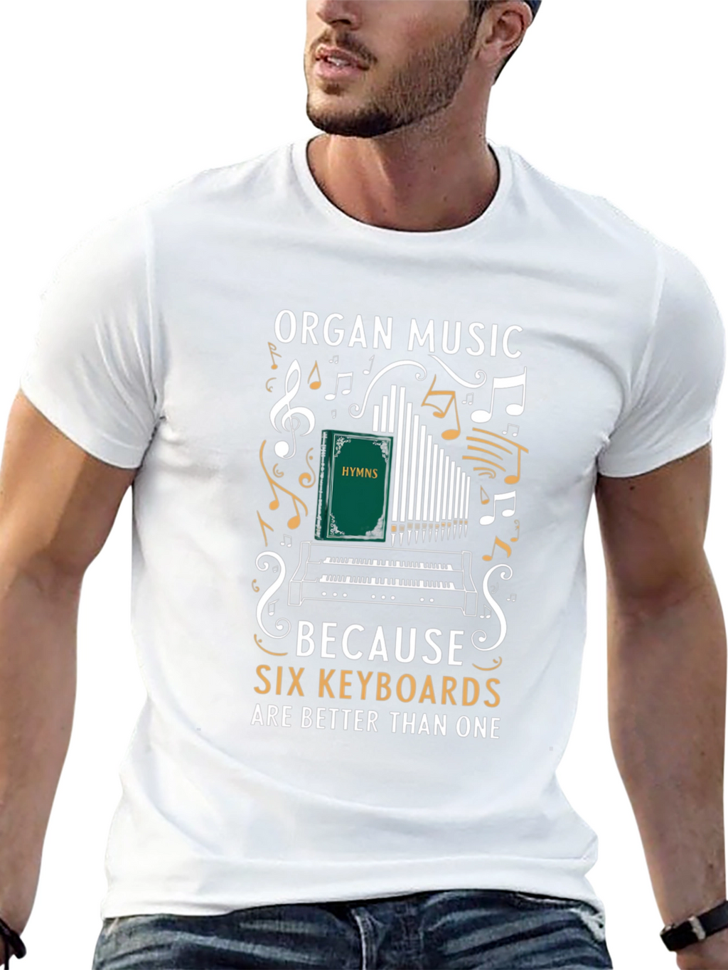 Organ Music Six Keyboards T-Shirt
