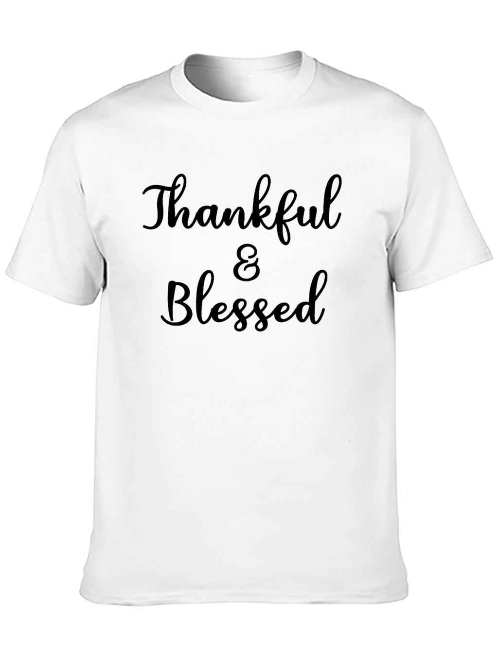 Thankful & Blessed Black T-Shirt