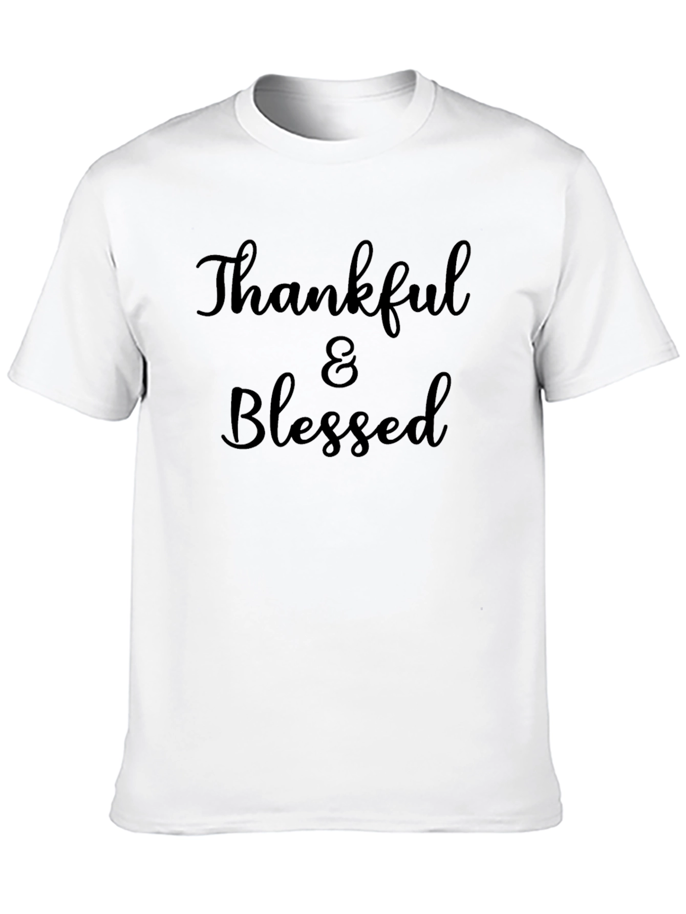Thankful & Blessed Black T-Shirt