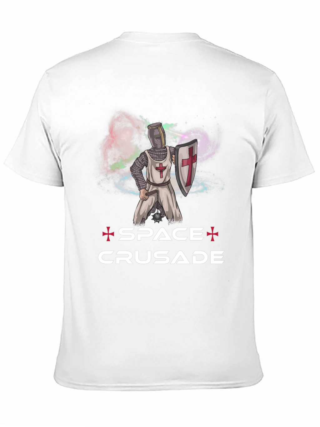 Space Crusade Graphic T-Shirt Cotton Blend Sci-Fi Humor