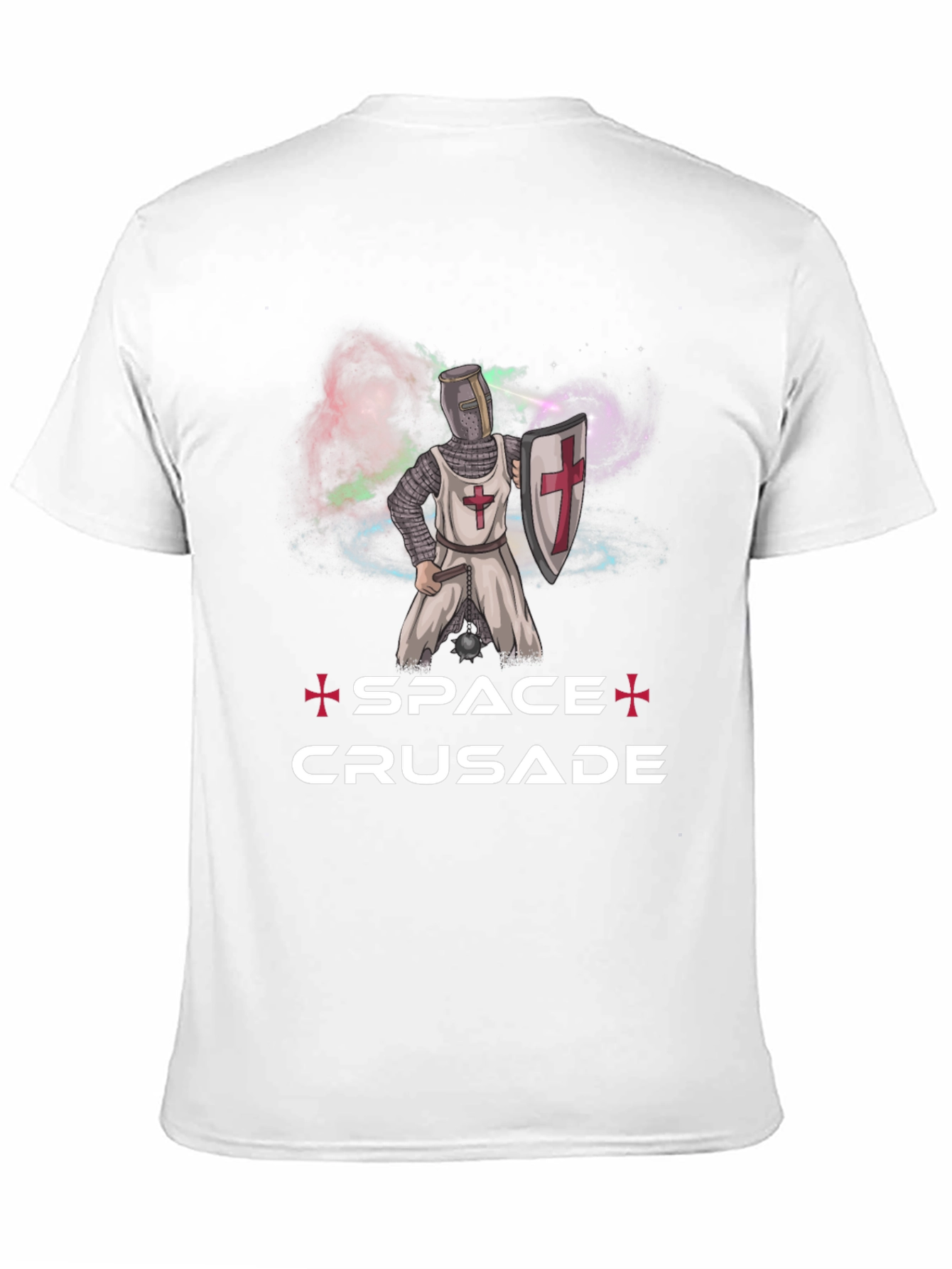 Space Crusade Graphic T-Shirt Cotton Blend Sci-Fi Humor