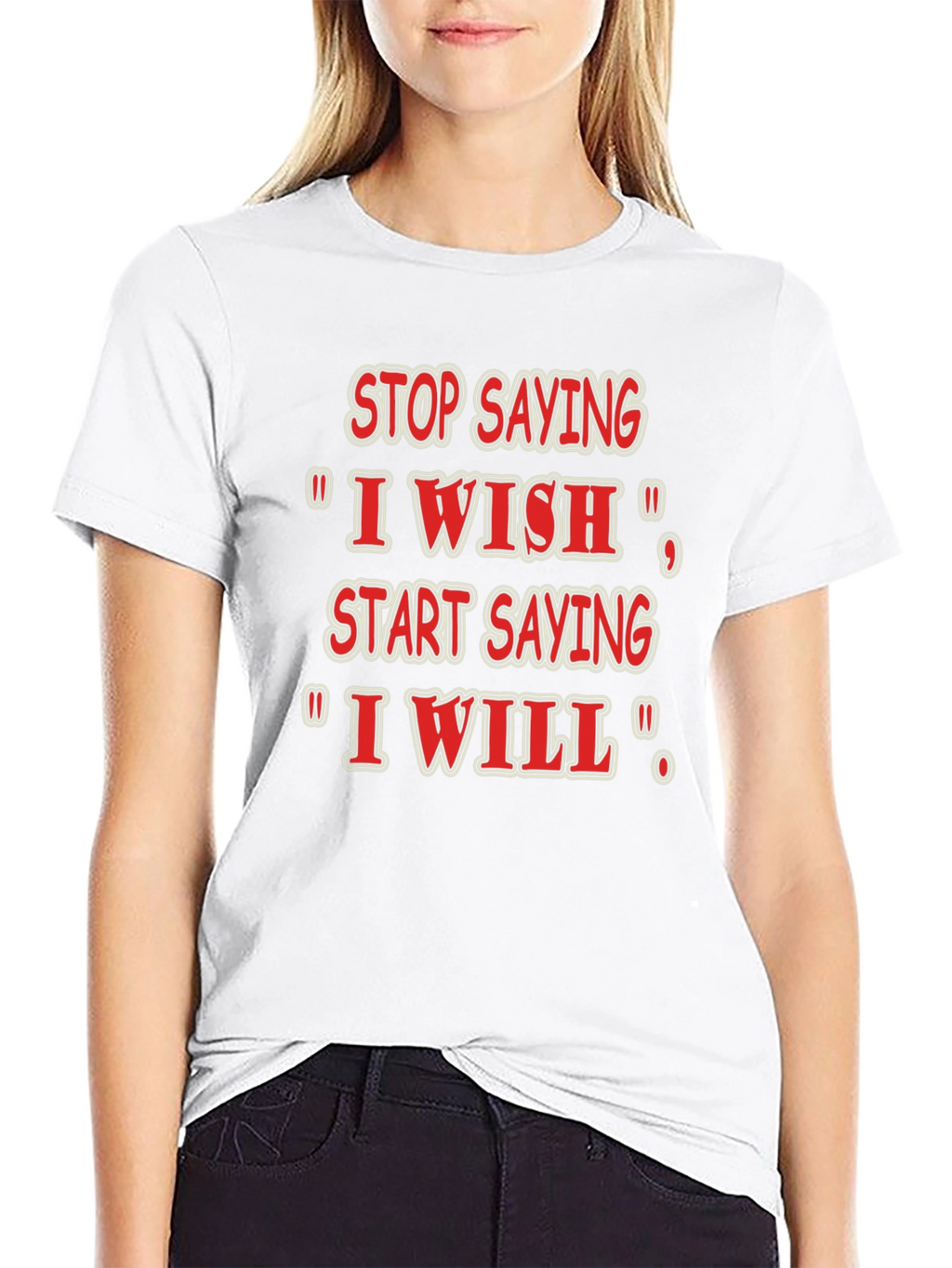 Inspirational I Will Black T-Shirt