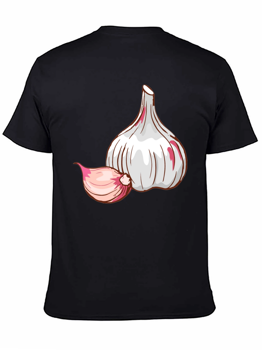 Garlic Graphic Tee - Black Cotton T-Shirt