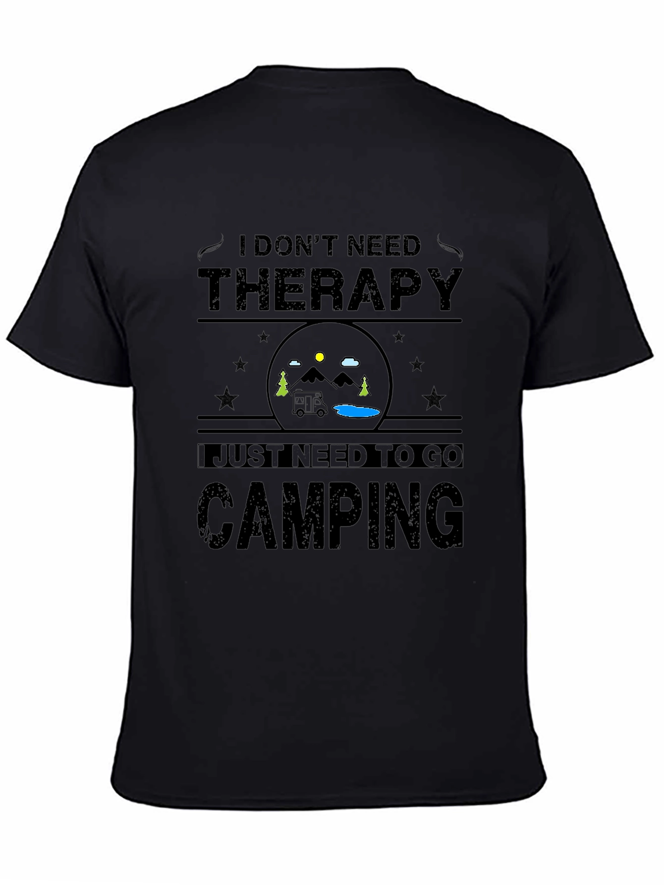 Camping Therapy Graphic T-Shirt