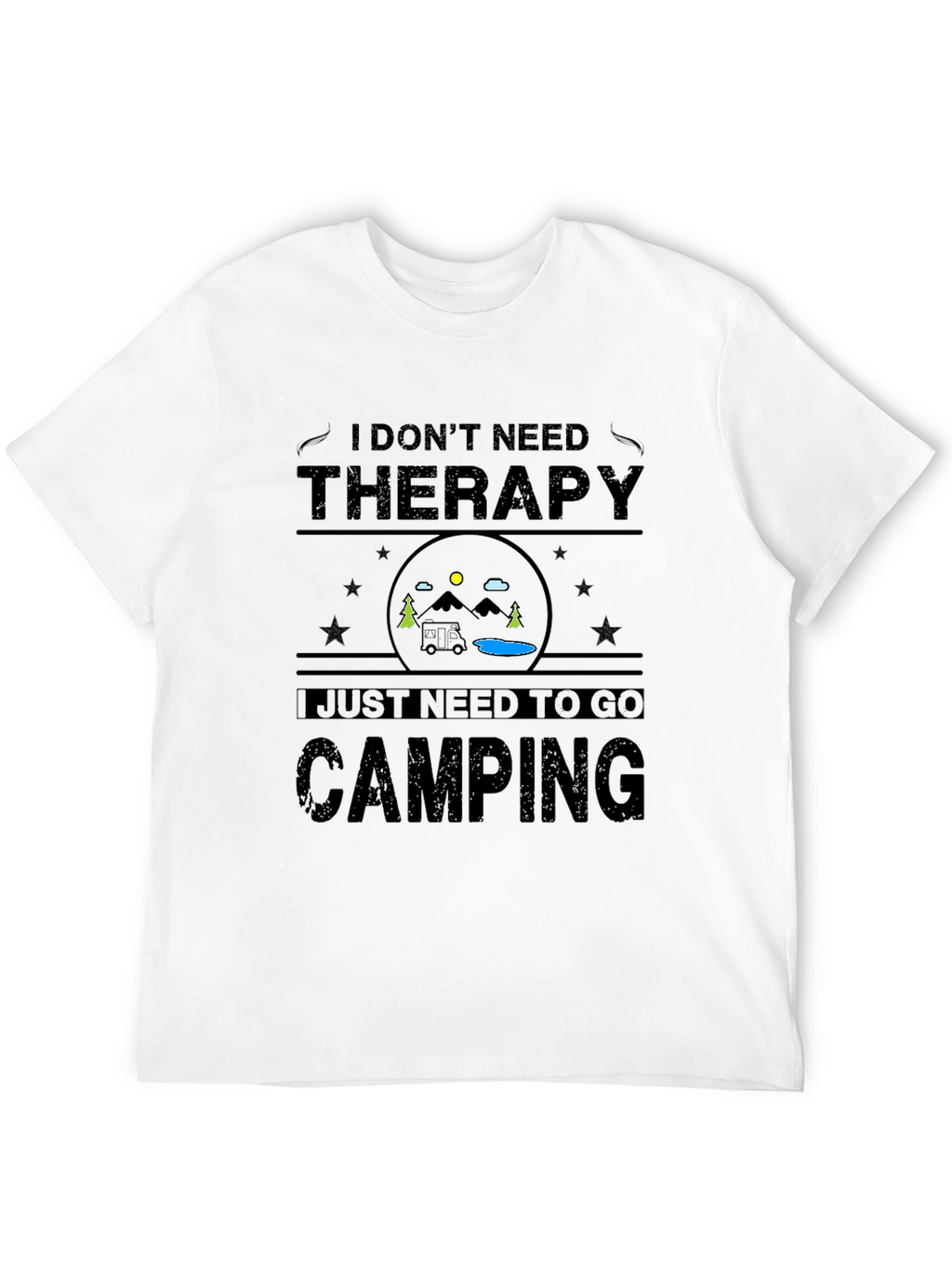 Camping Therapy Graphic T-Shirt