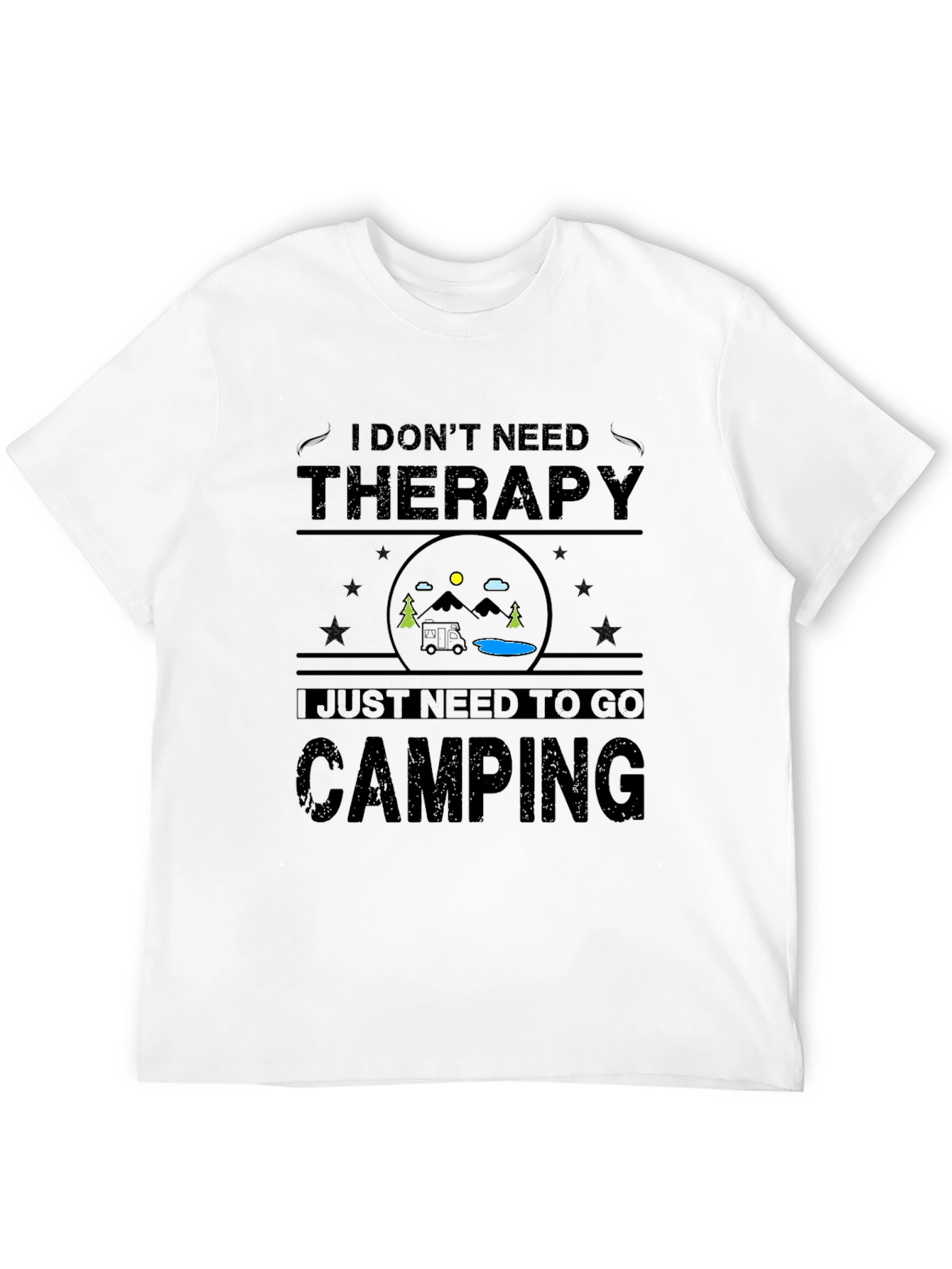 Camping Therapy Graphic T-Shirt
