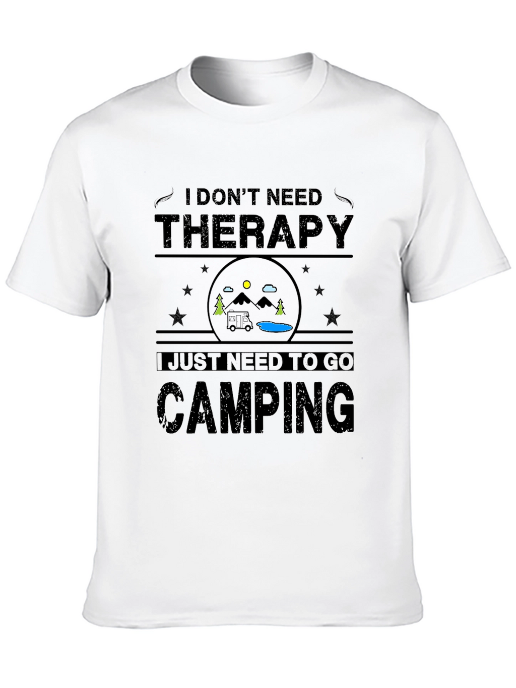 Camping Therapy Graphic T-Shirt
