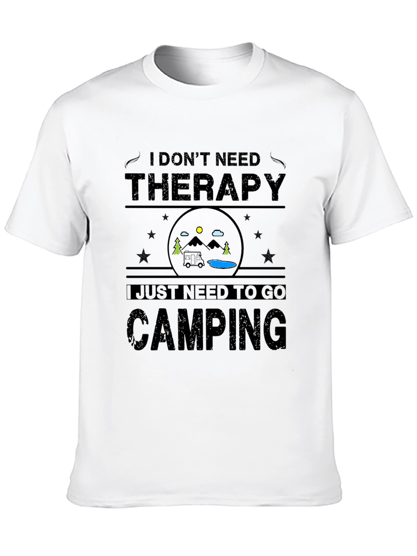 Camping Therapy Graphic T-Shirt