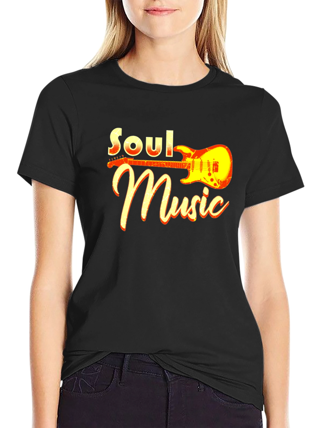 Soul Music Graphic Tee - Black Short Sleeve