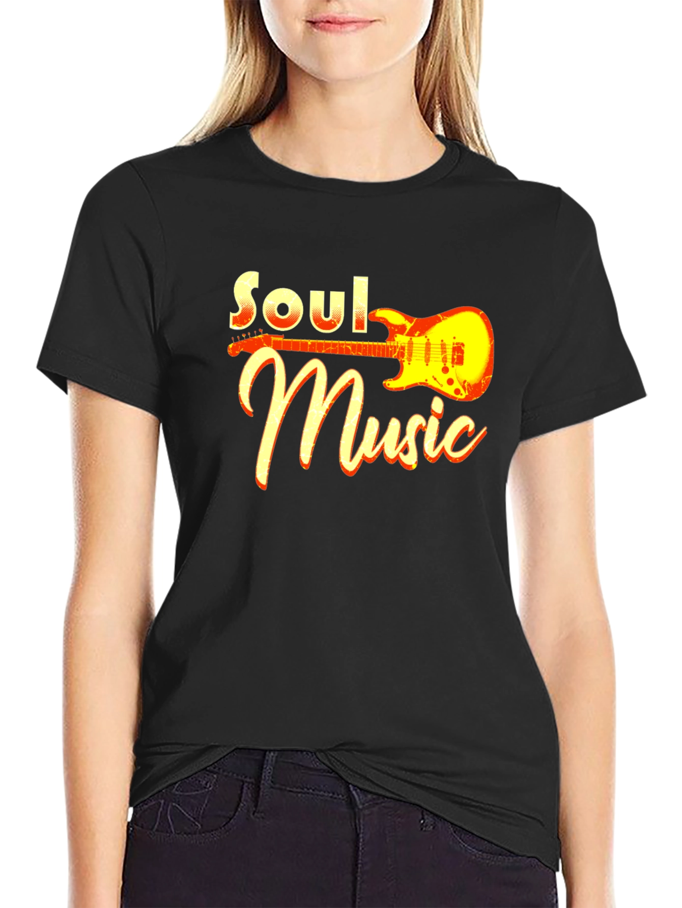 Soul Music Graphic Tee - Black Short Sleeve