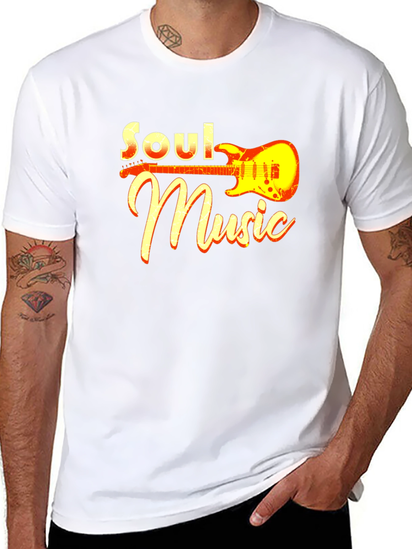 Soul Music Graphic Tee - Black Short Sleeve
