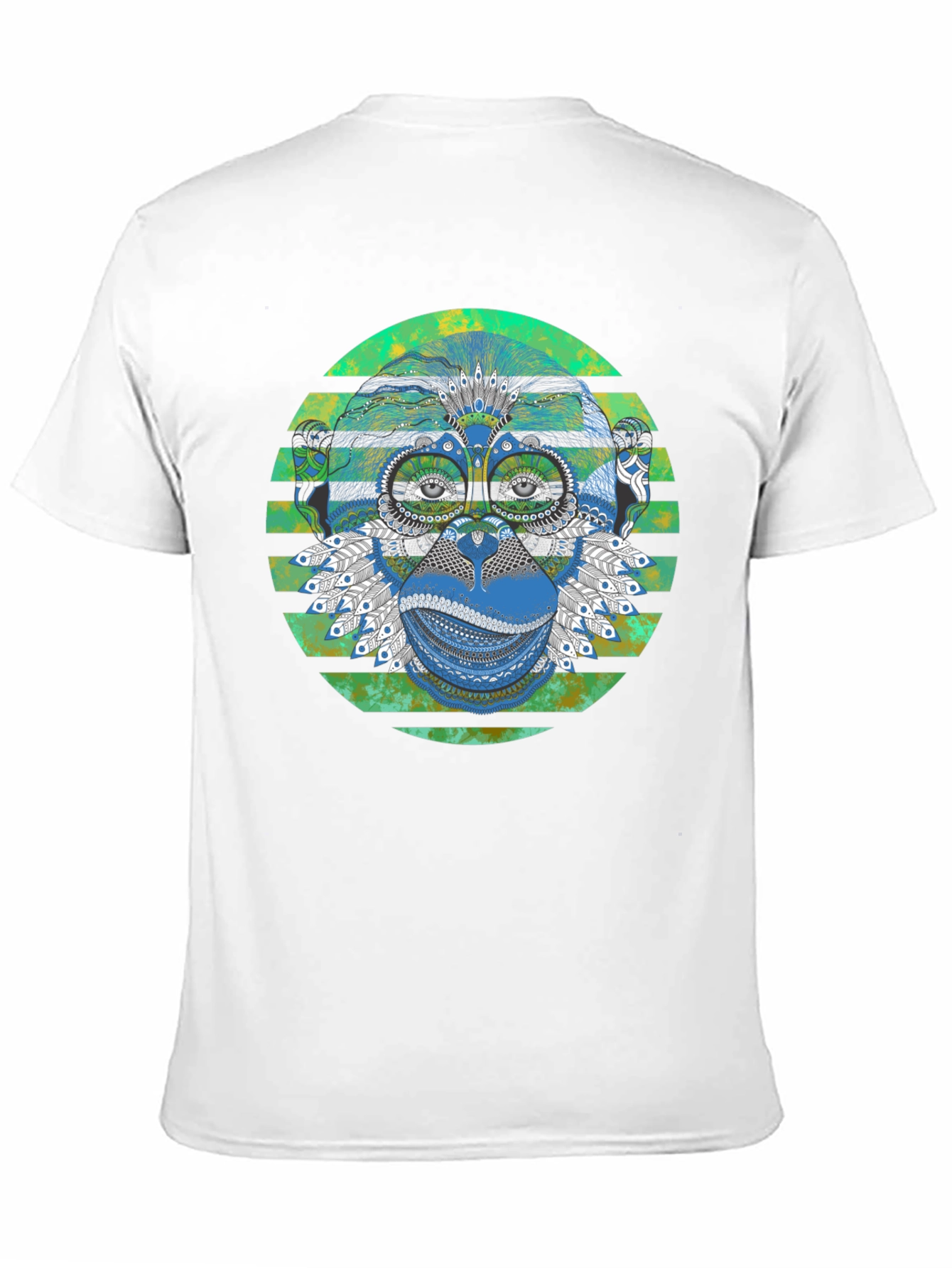 Monkey T-Shirt - Geometric Design