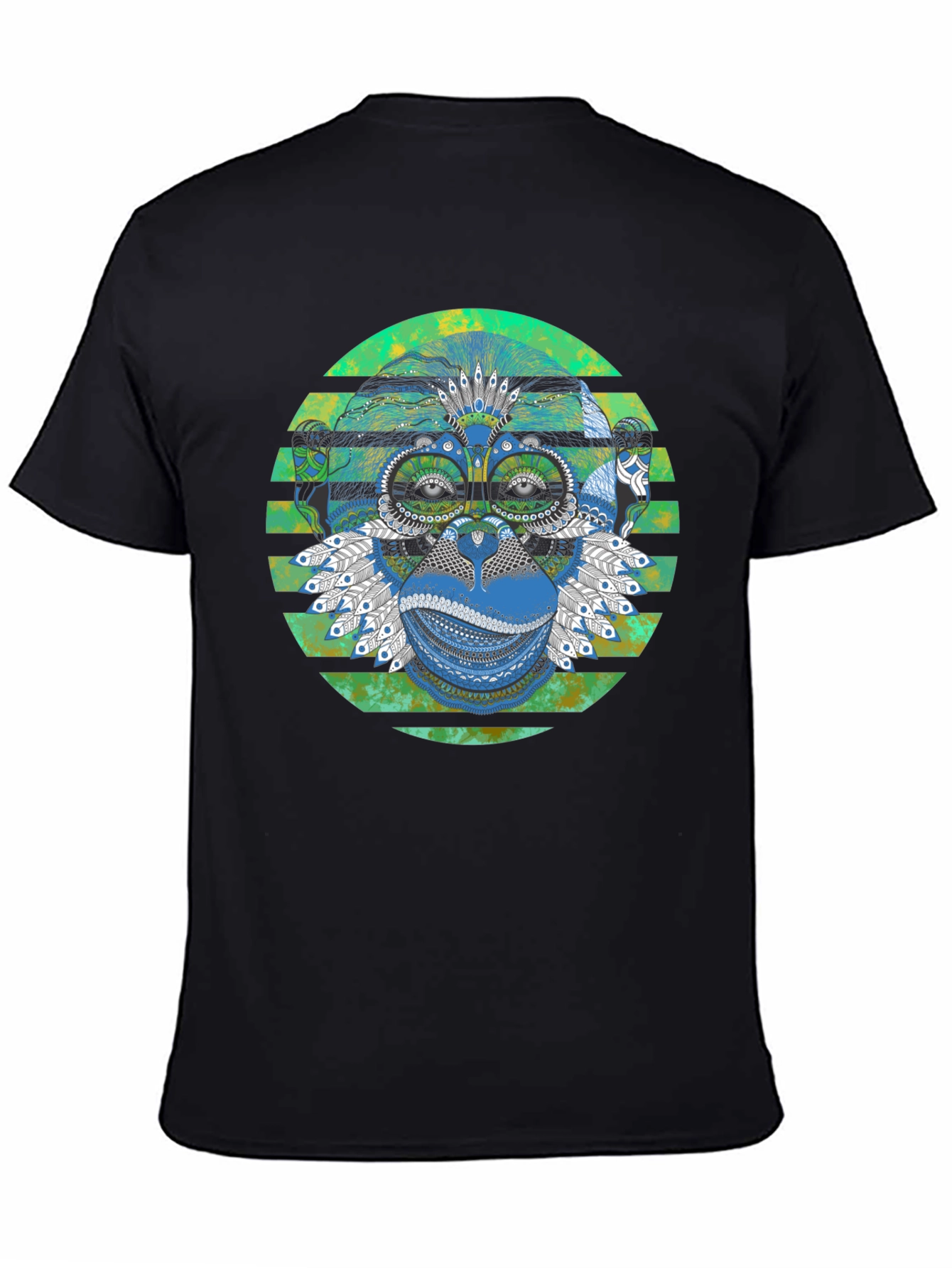 Monkey T-Shirt - Geometric Design