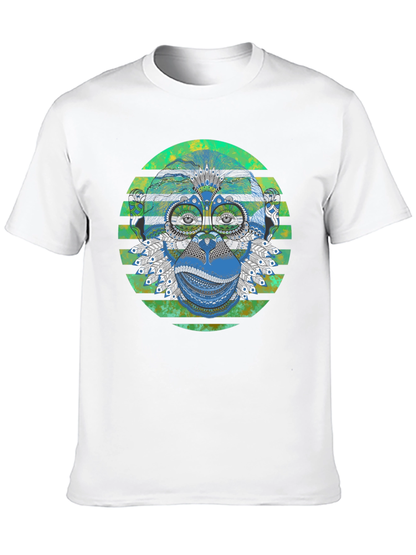 Monkey T-Shirt - Geometric Design