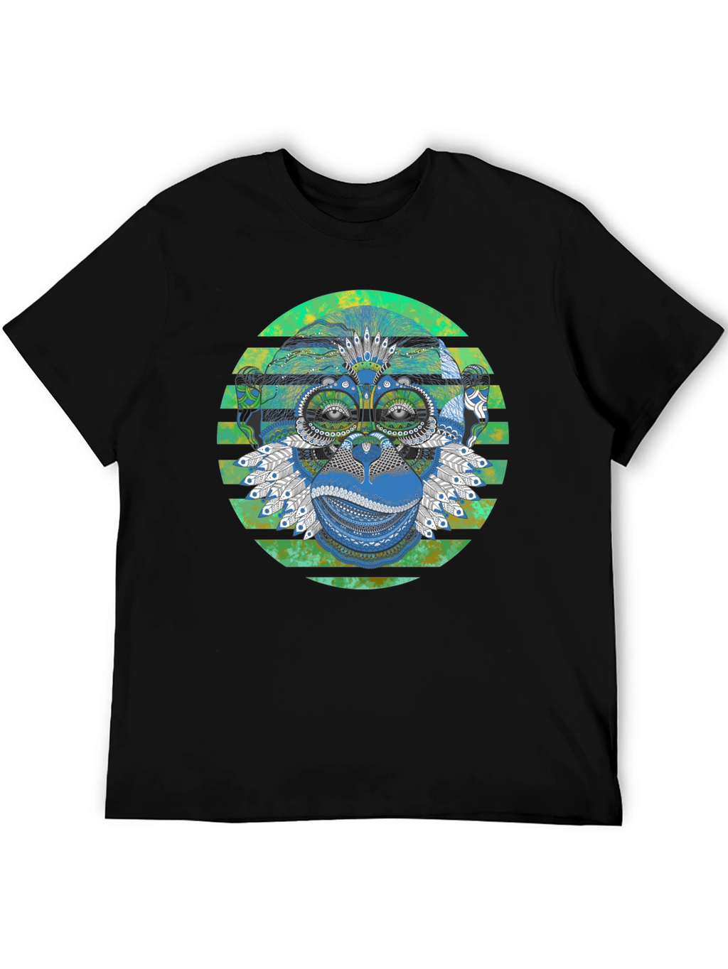 Monkey T-Shirt - Geometric Design