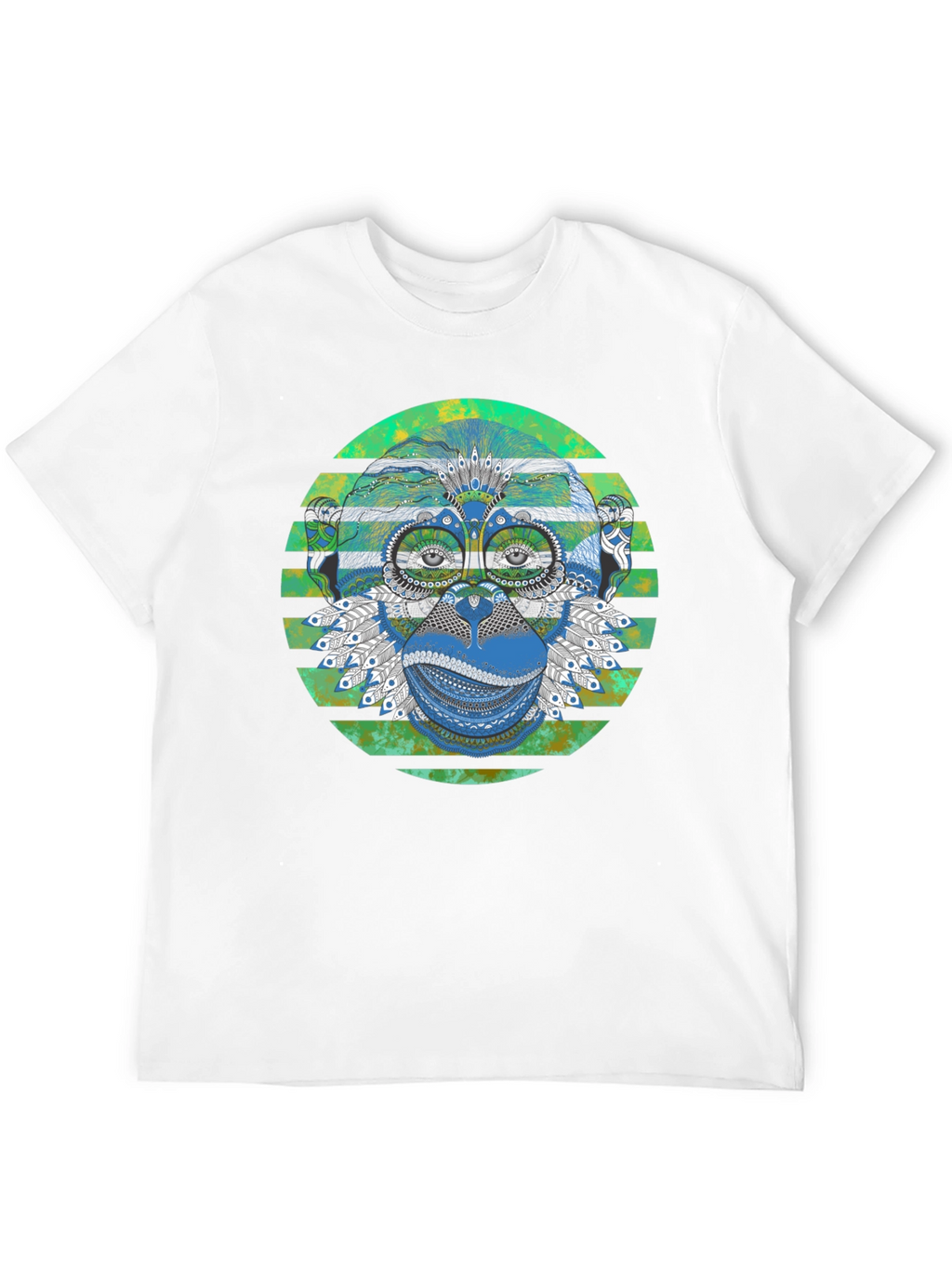 Monkey T-Shirt - Geometric Design