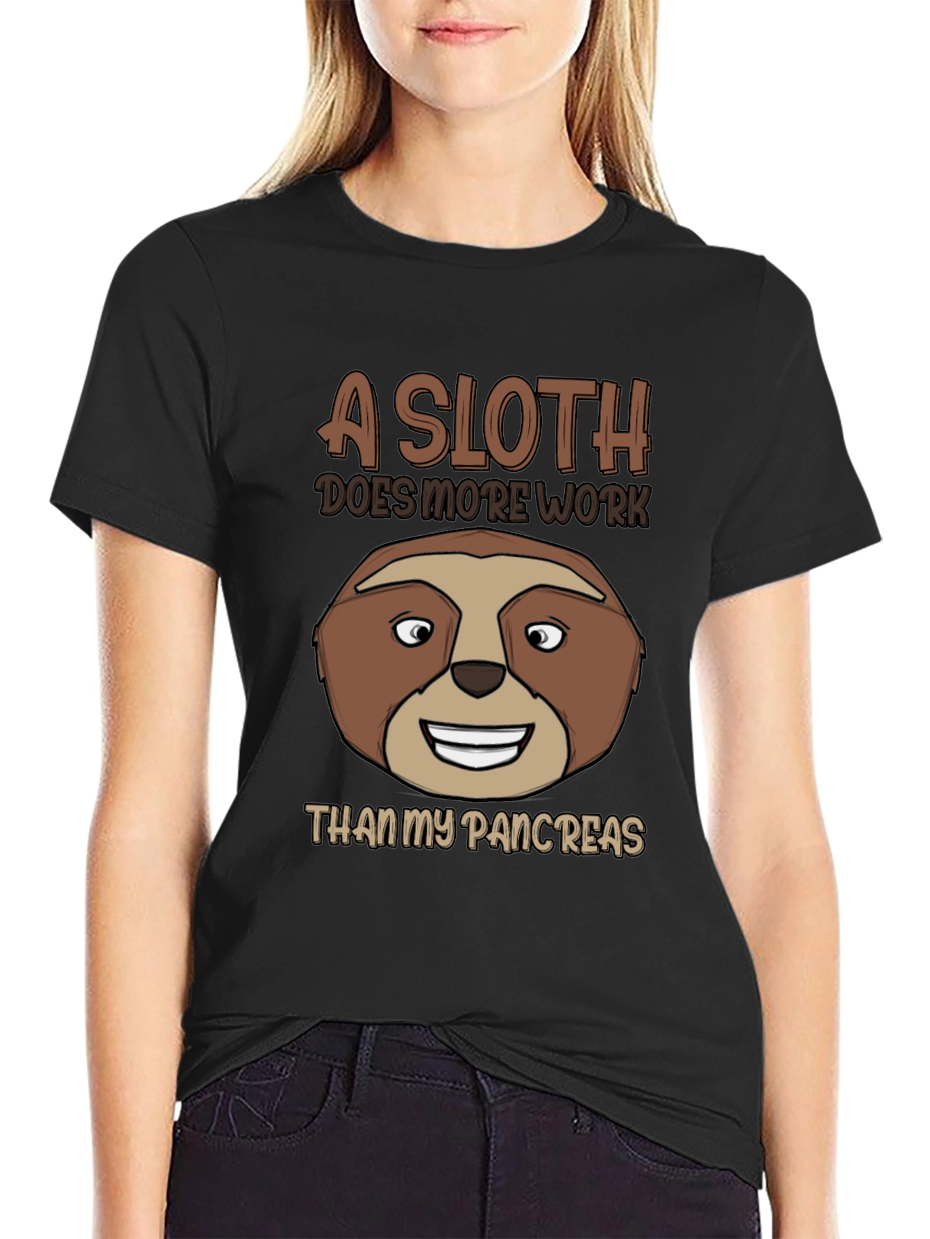 Funny Sloth Pancreas T-Shirt