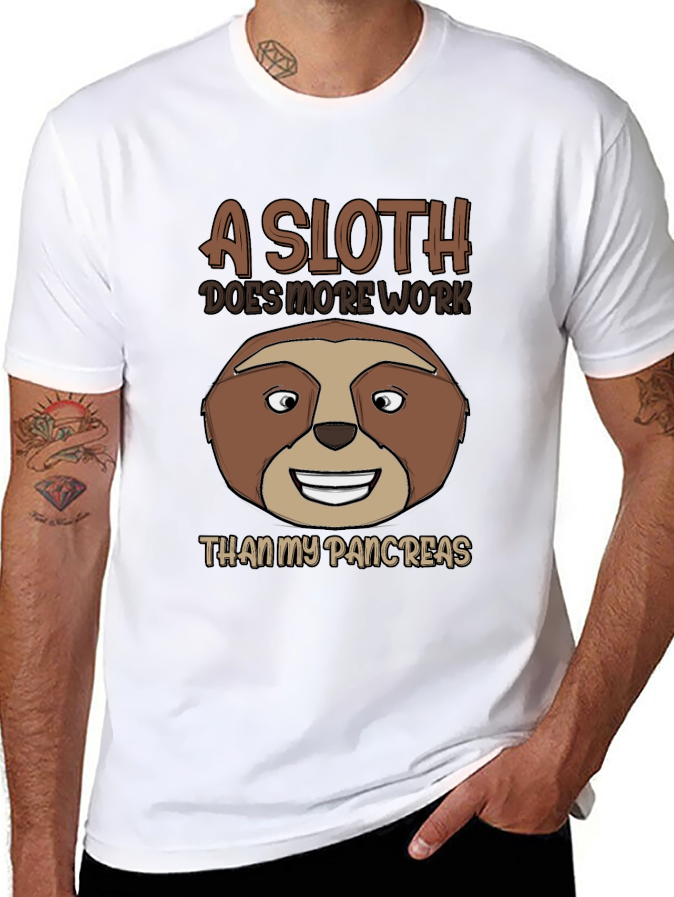 Funny Sloth Pancreas T-Shirt