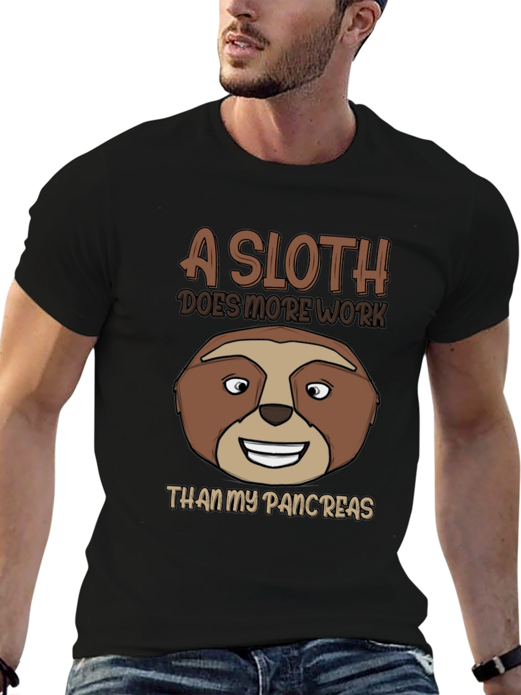 Funny Sloth Pancreas T-Shirt