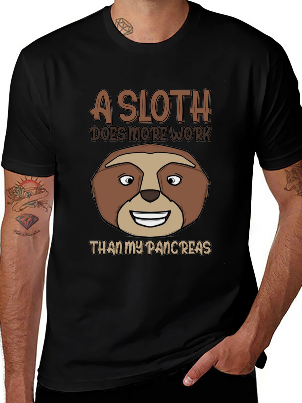 Funny Sloth Pancreas T-Shirt