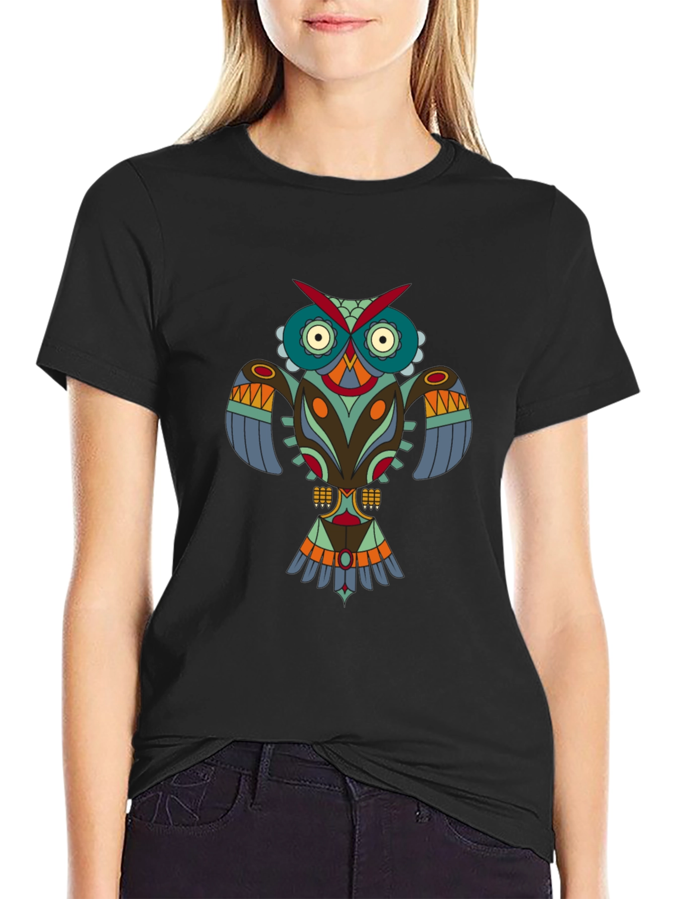 Tribal Owl Graphic Tee - Modern Menswear