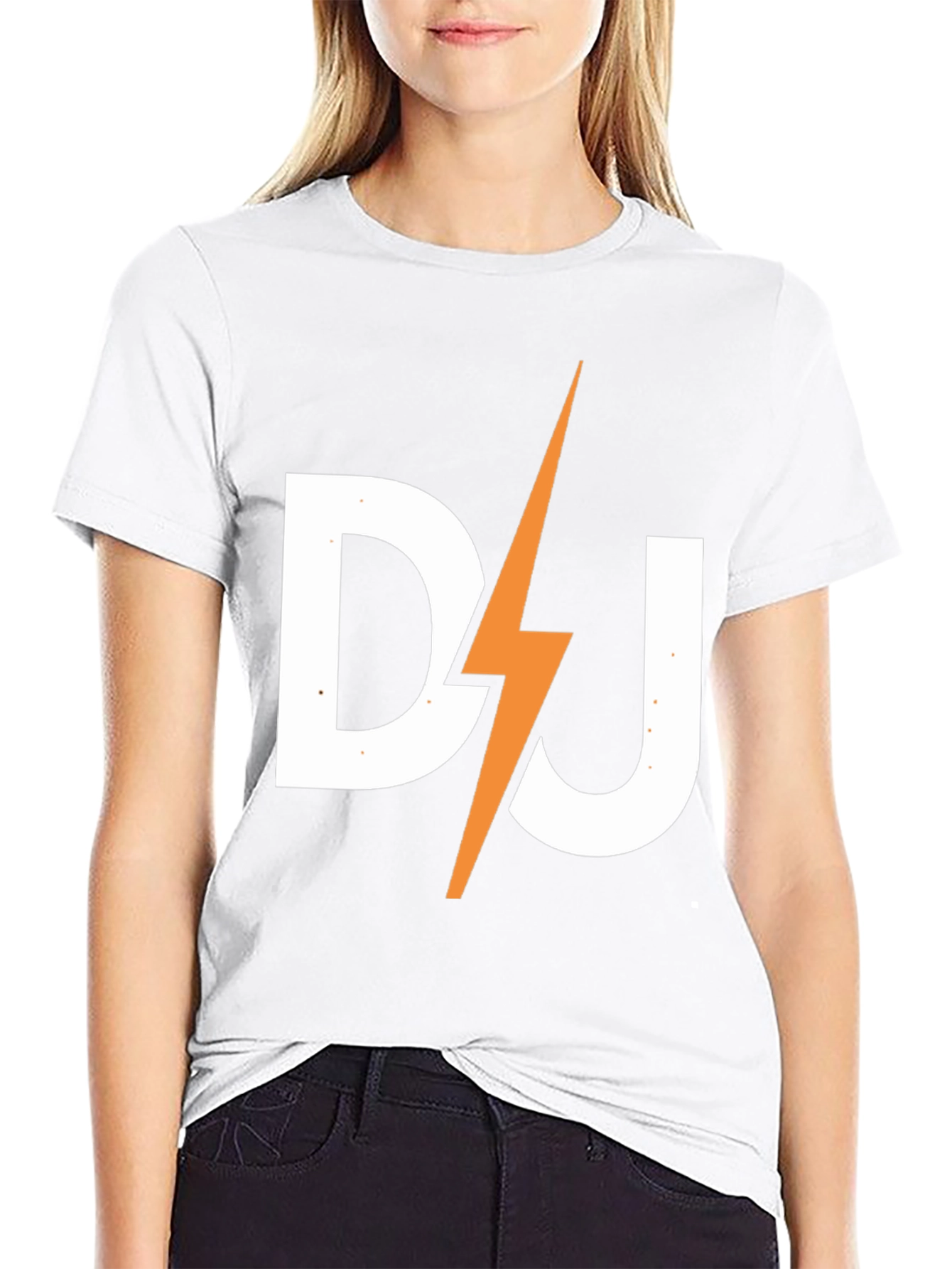 DJ Lightning Bolt Black T-Shirt