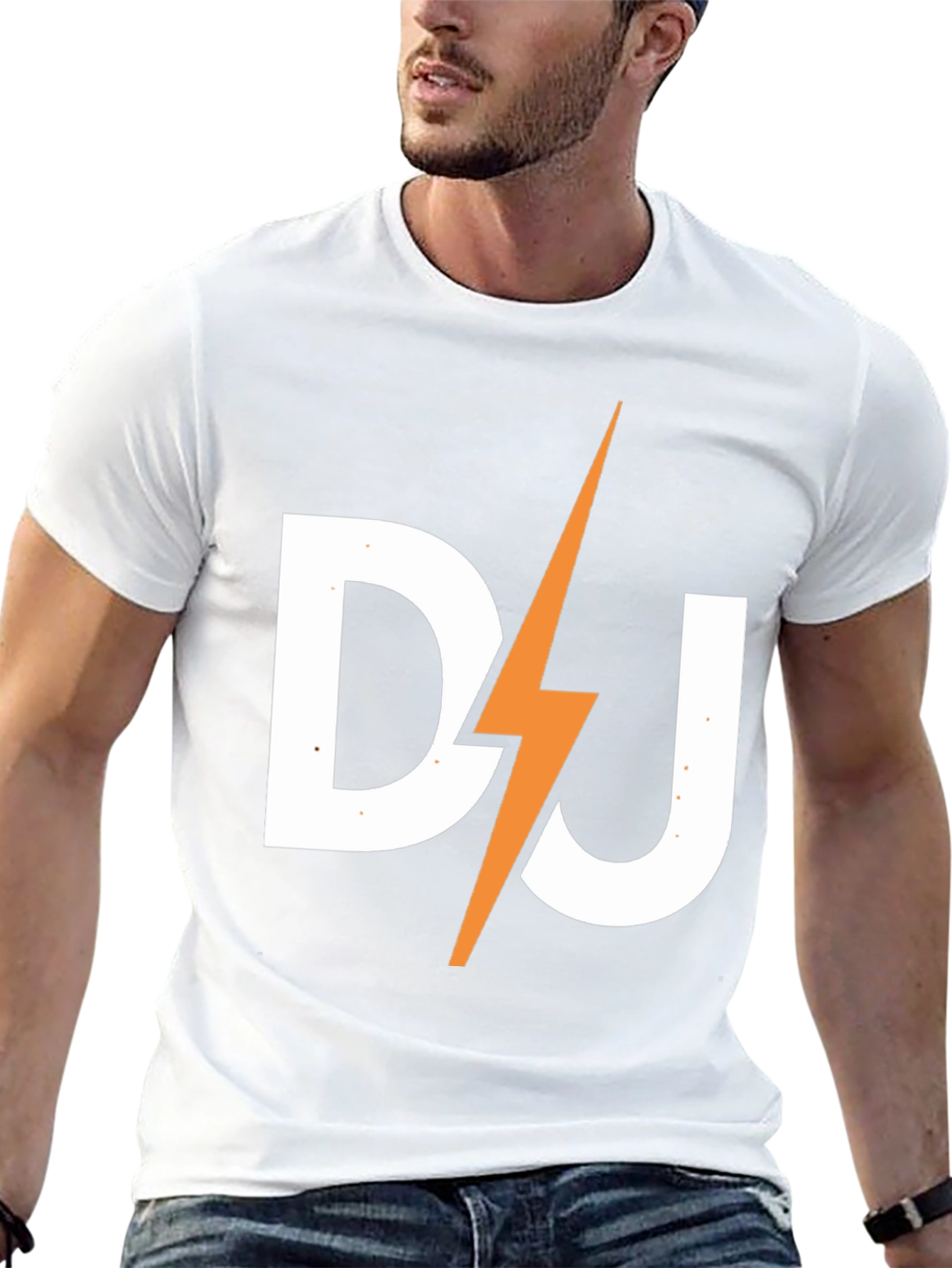 DJ Lightning Bolt Black T-Shirt