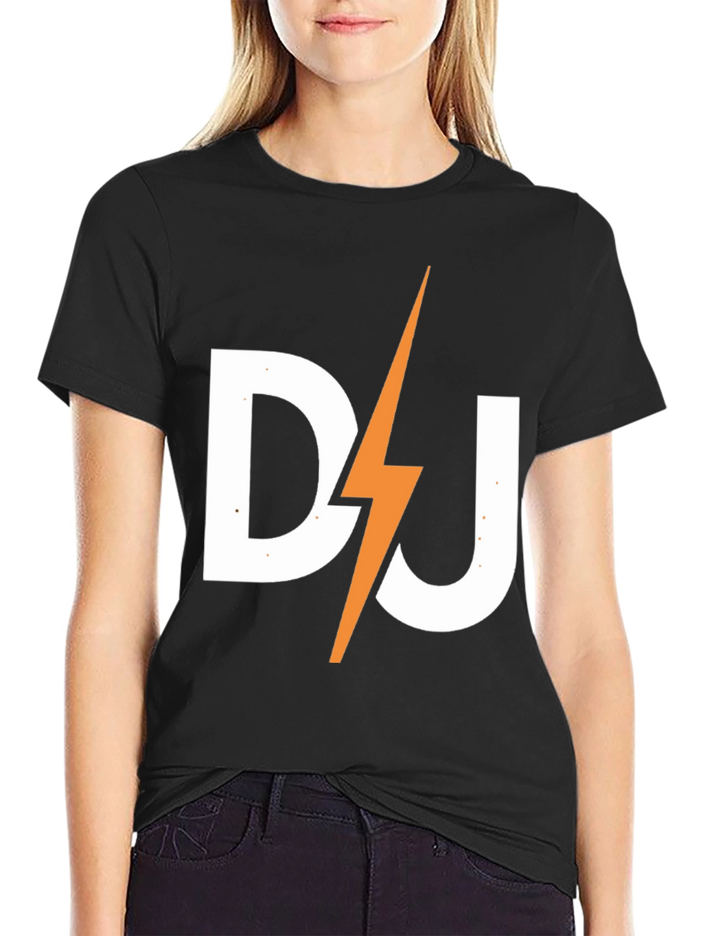DJ Lightning Bolt Black T-Shirt
