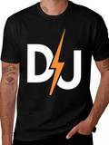 DJ Lightning Bolt Black T-Shirt