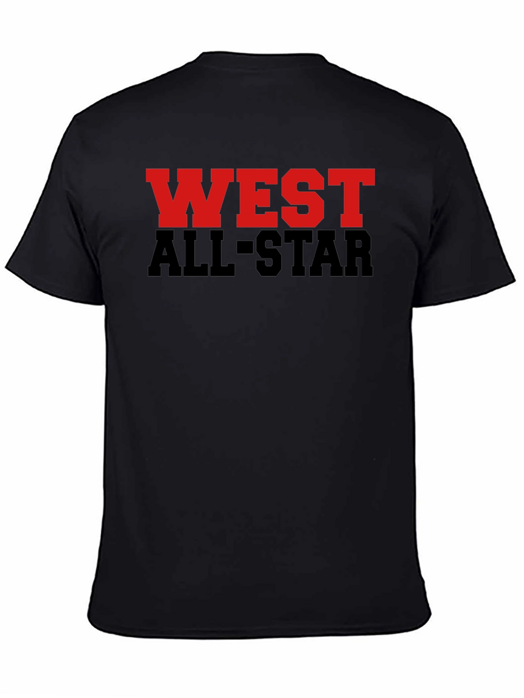 West All-Star Graphic Tee - Black Cotton Blend