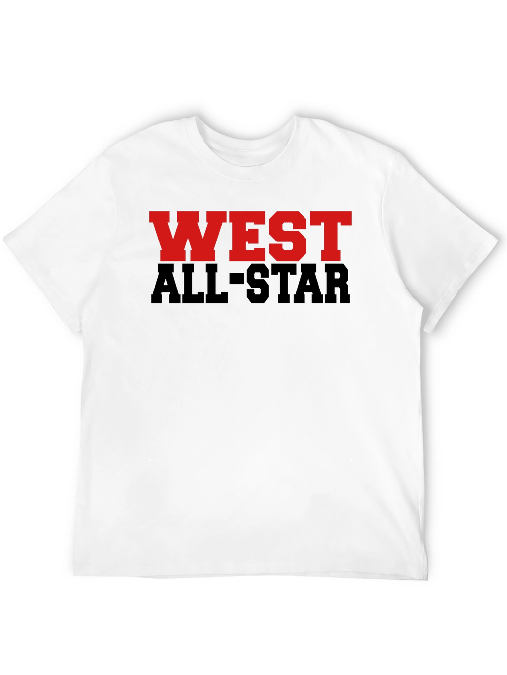 West All-Star Graphic Tee - Black Cotton Blend