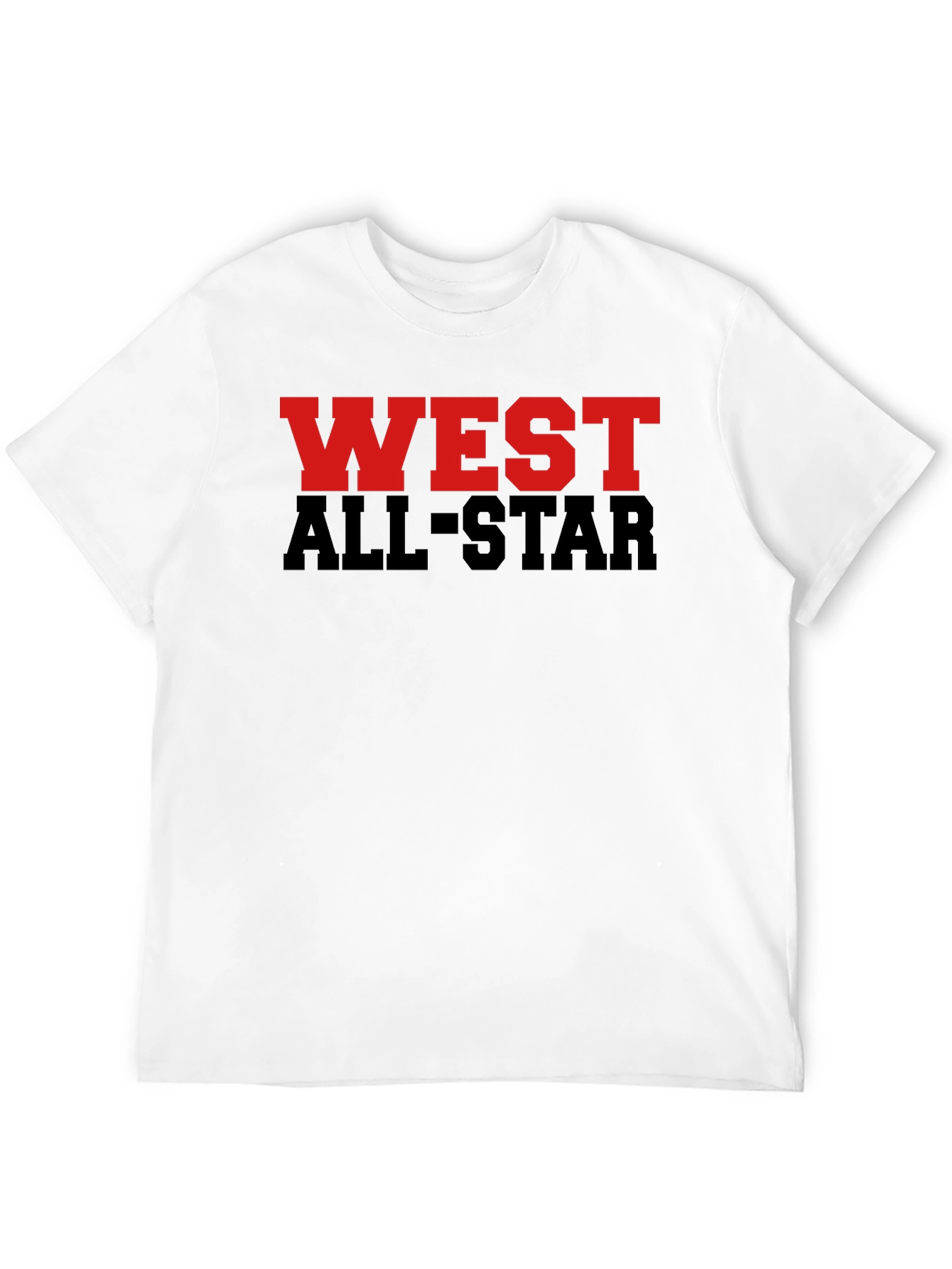 West All-Star Graphic Tee - Black Cotton Blend