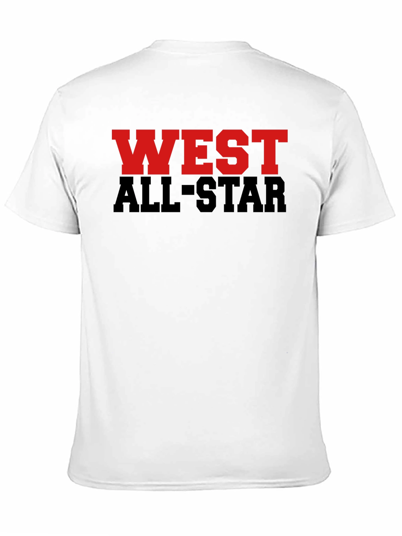 West All-Star Graphic Tee - Black Cotton Blend