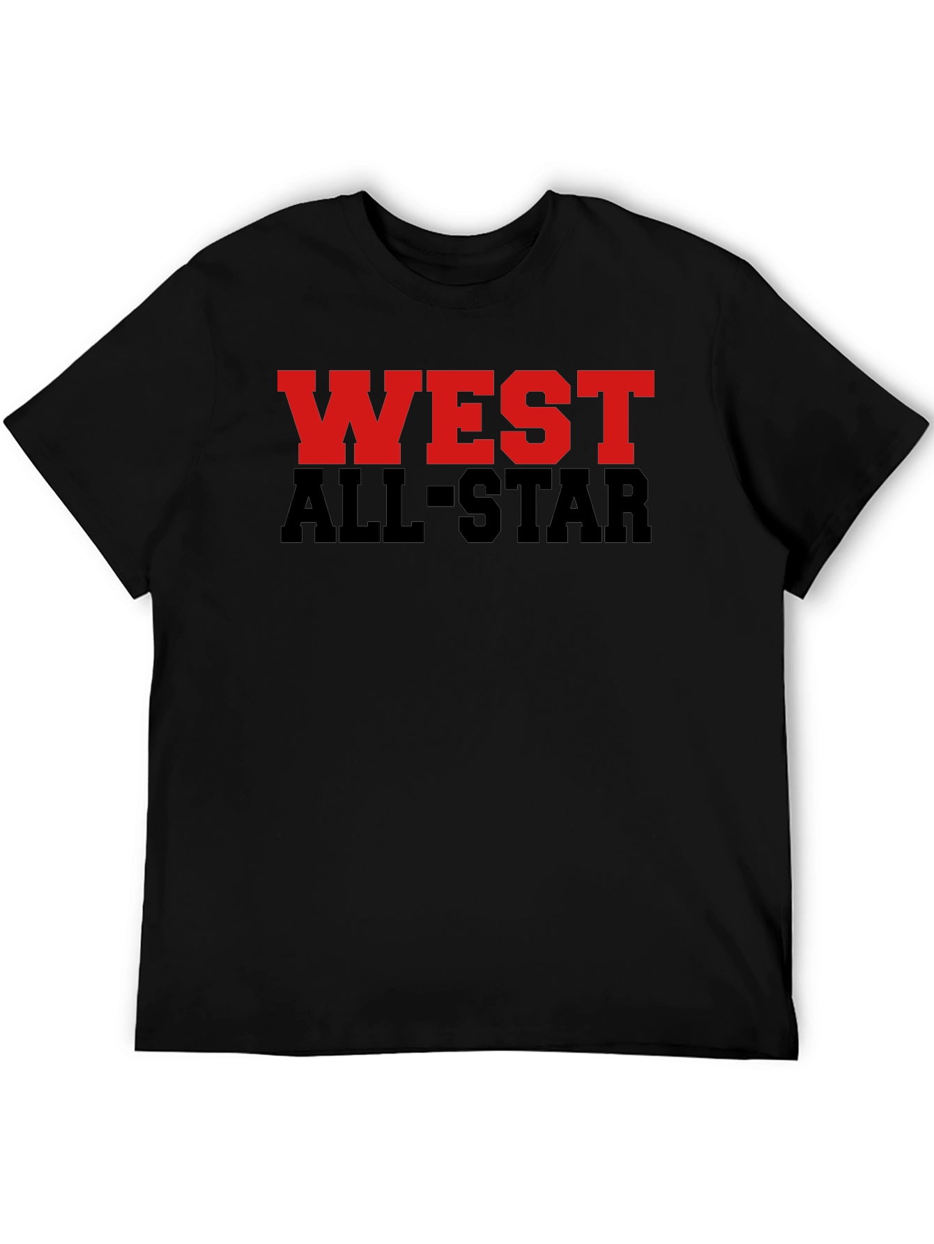 West All-Star Graphic Tee - Black Cotton Blend