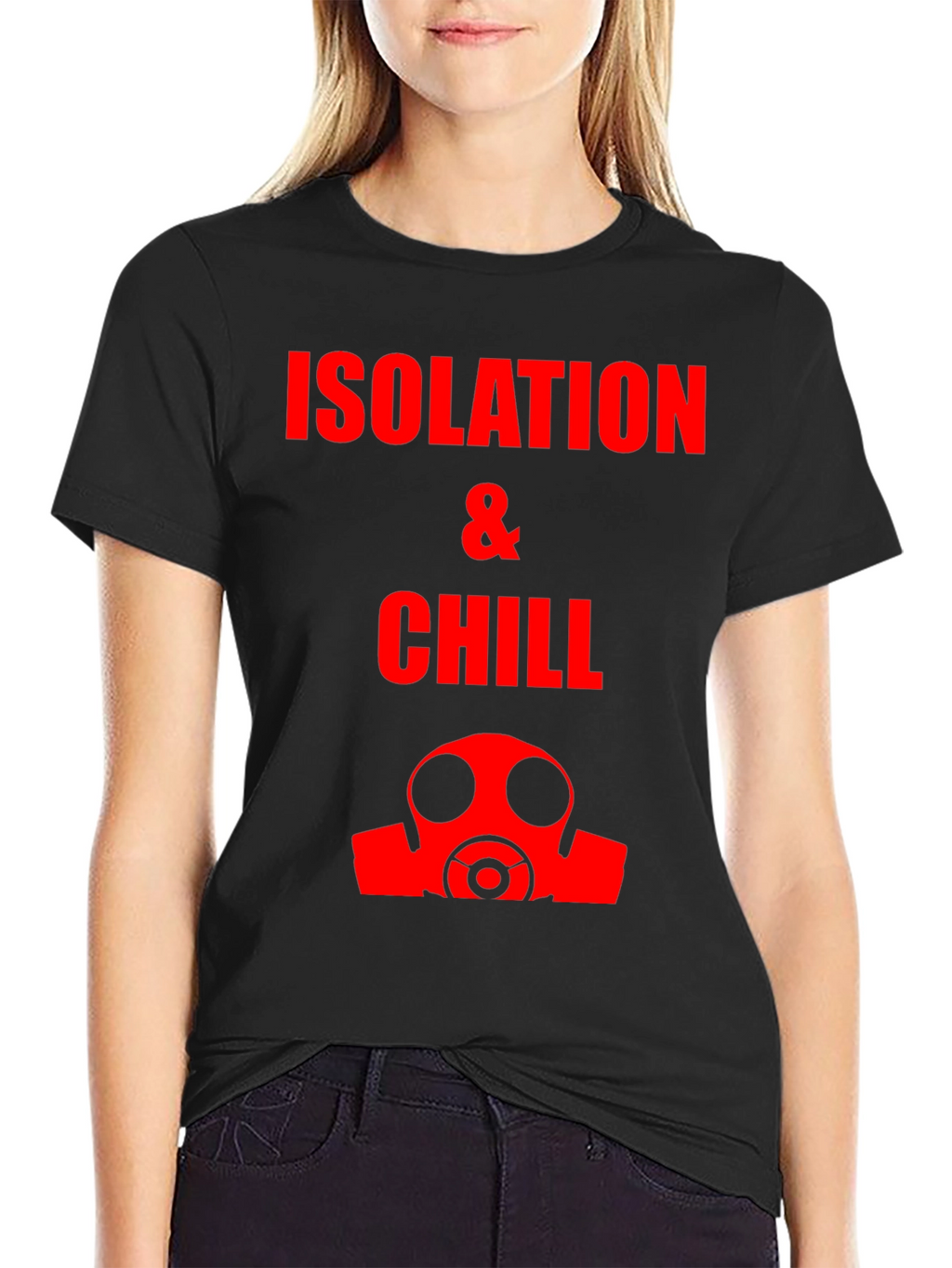 Isolation & Chill T-Shirt - Gas Mask Graphic Tee