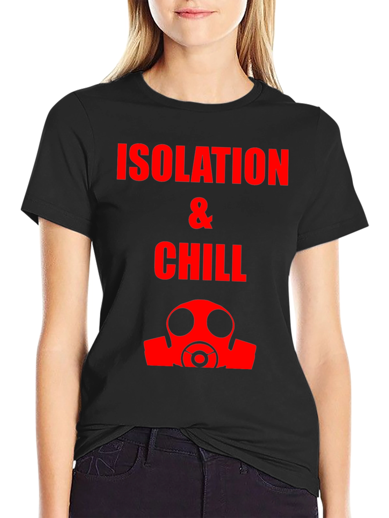 Isolation & Chill T-Shirt - Gas Mask Graphic Tee
