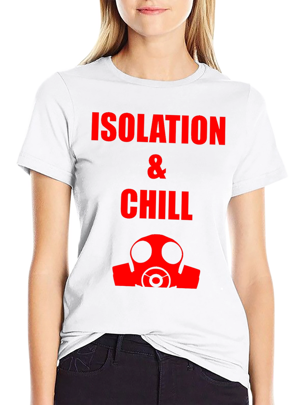 Isolation & Chill T-Shirt - Gas Mask Graphic Tee