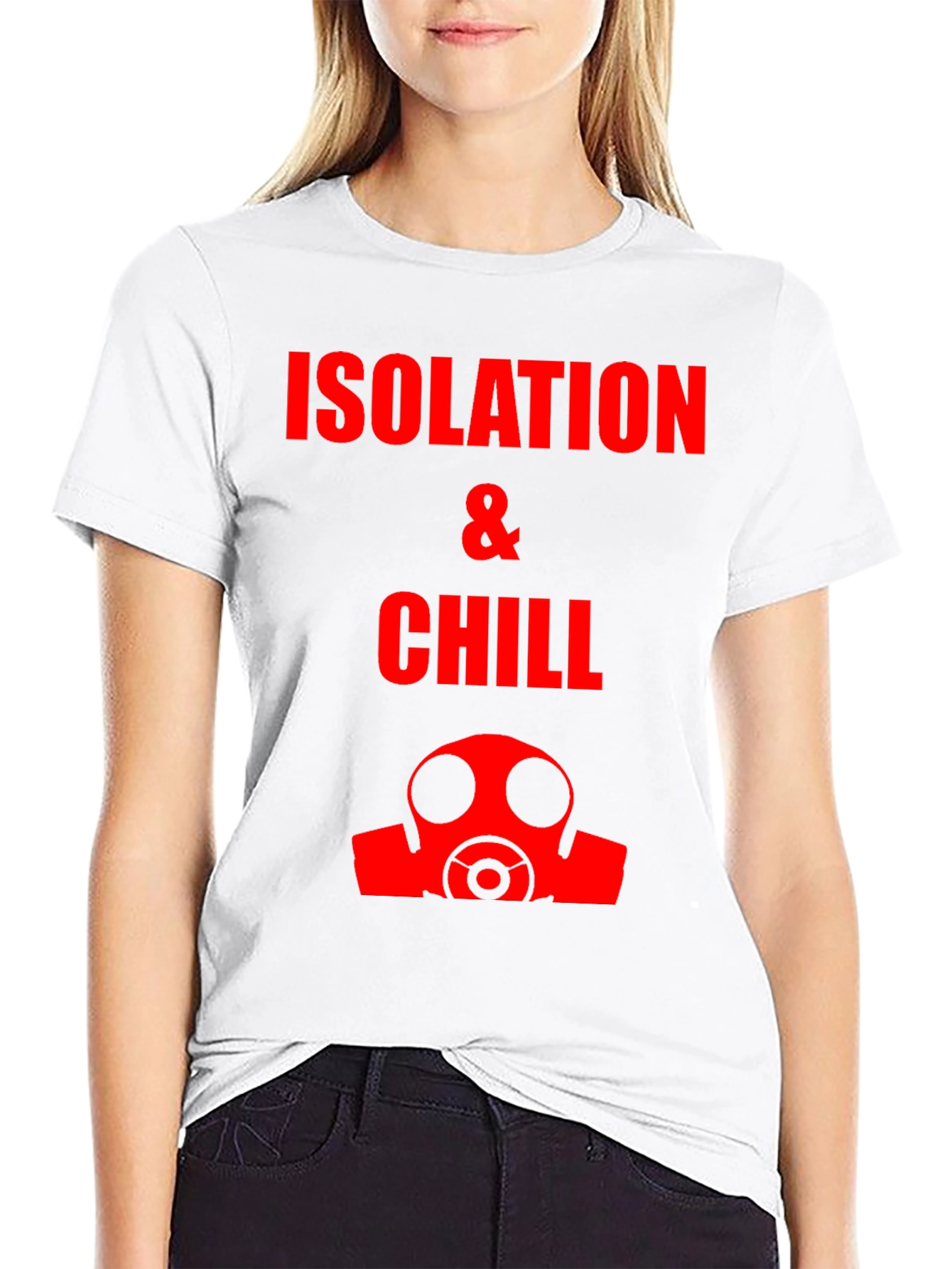 Isolation & Chill T-Shirt - Gas Mask Graphic Tee