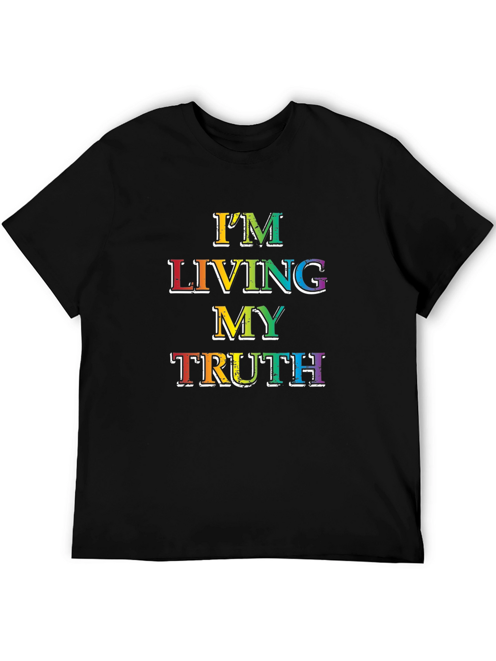 Living My Truth Rainbow Graphic T-Shirt